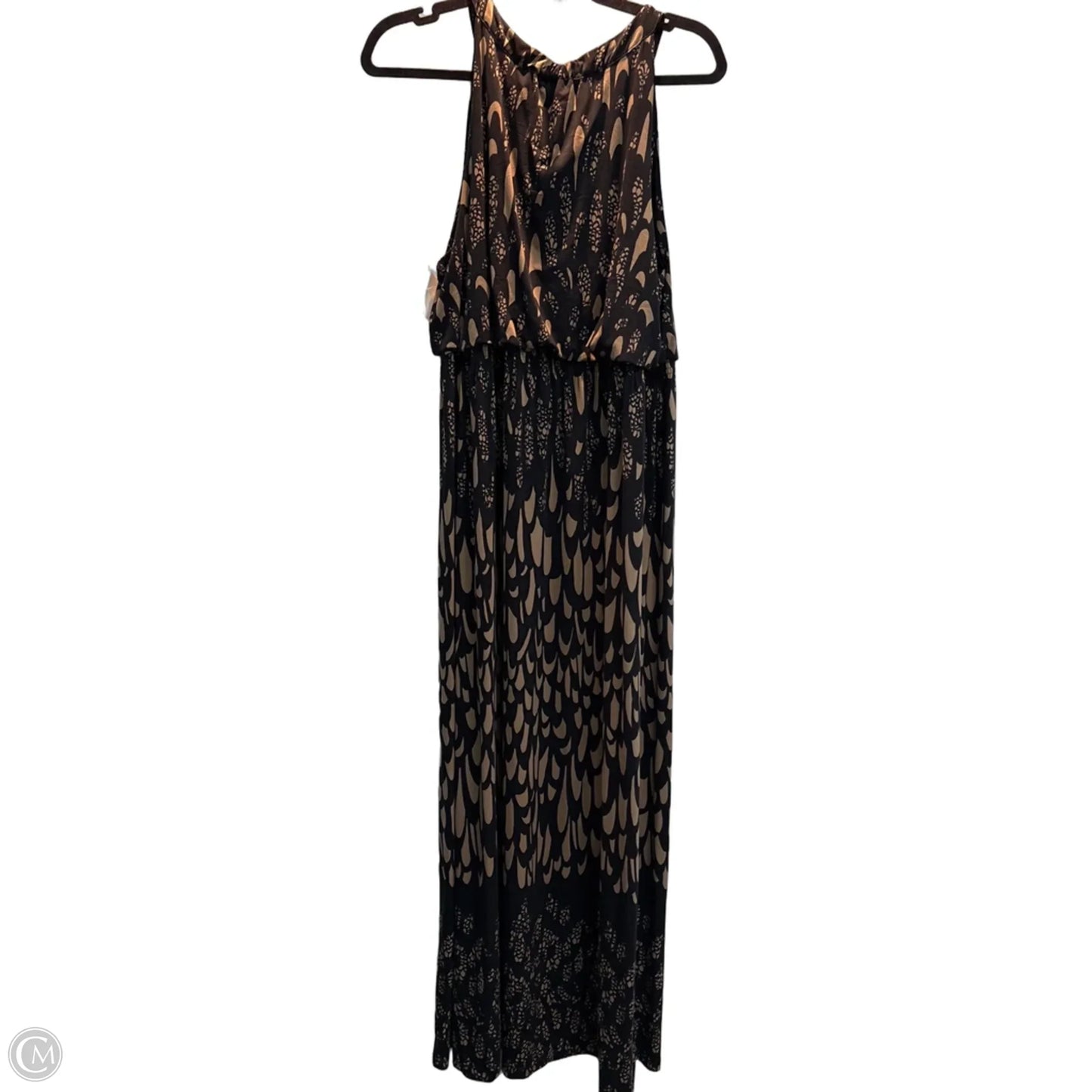 Dress Casual Maxi By Soma In Black & Brown, Size: L