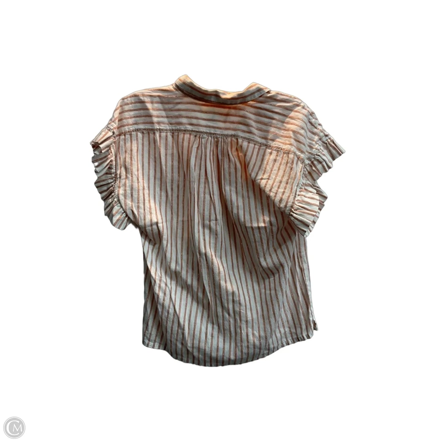 Top Short Sleeve By Clothes Mentor In Silver, Size: S