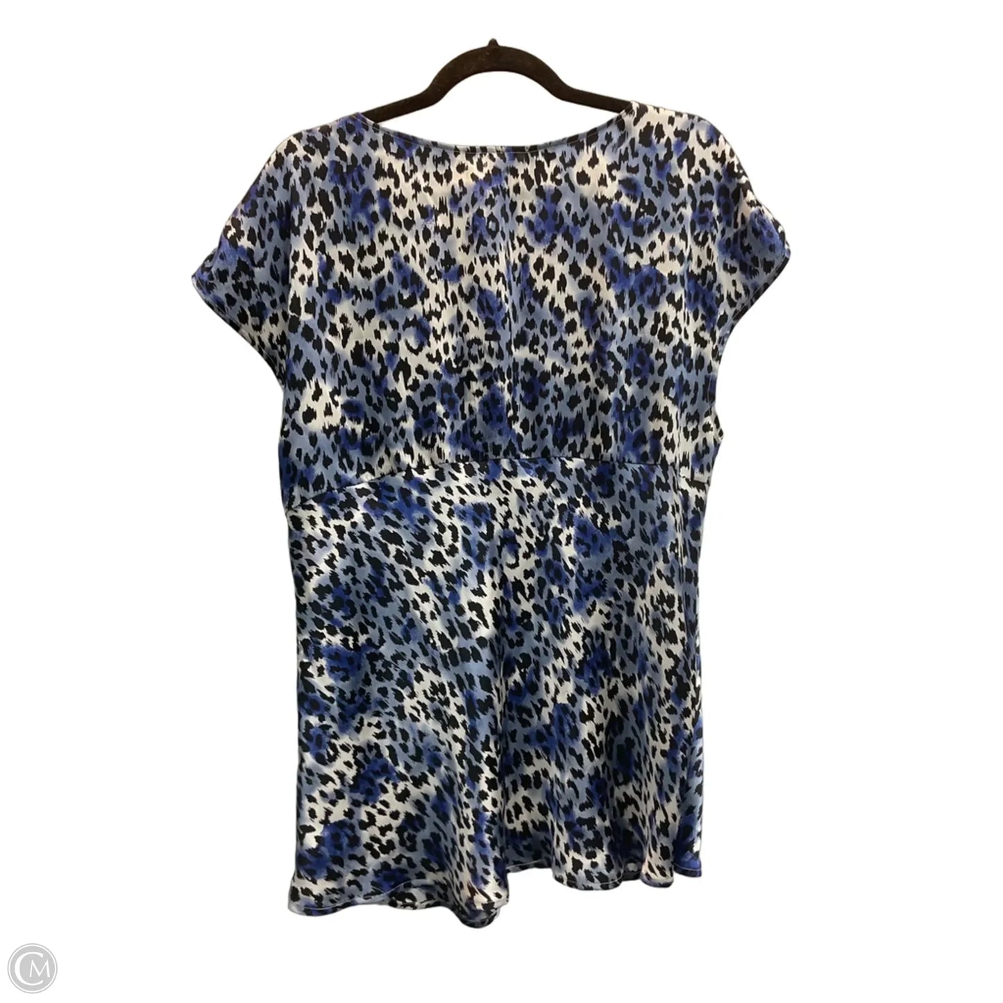 Top Short Sleeve By Alfani In Animal Print, Size: 16