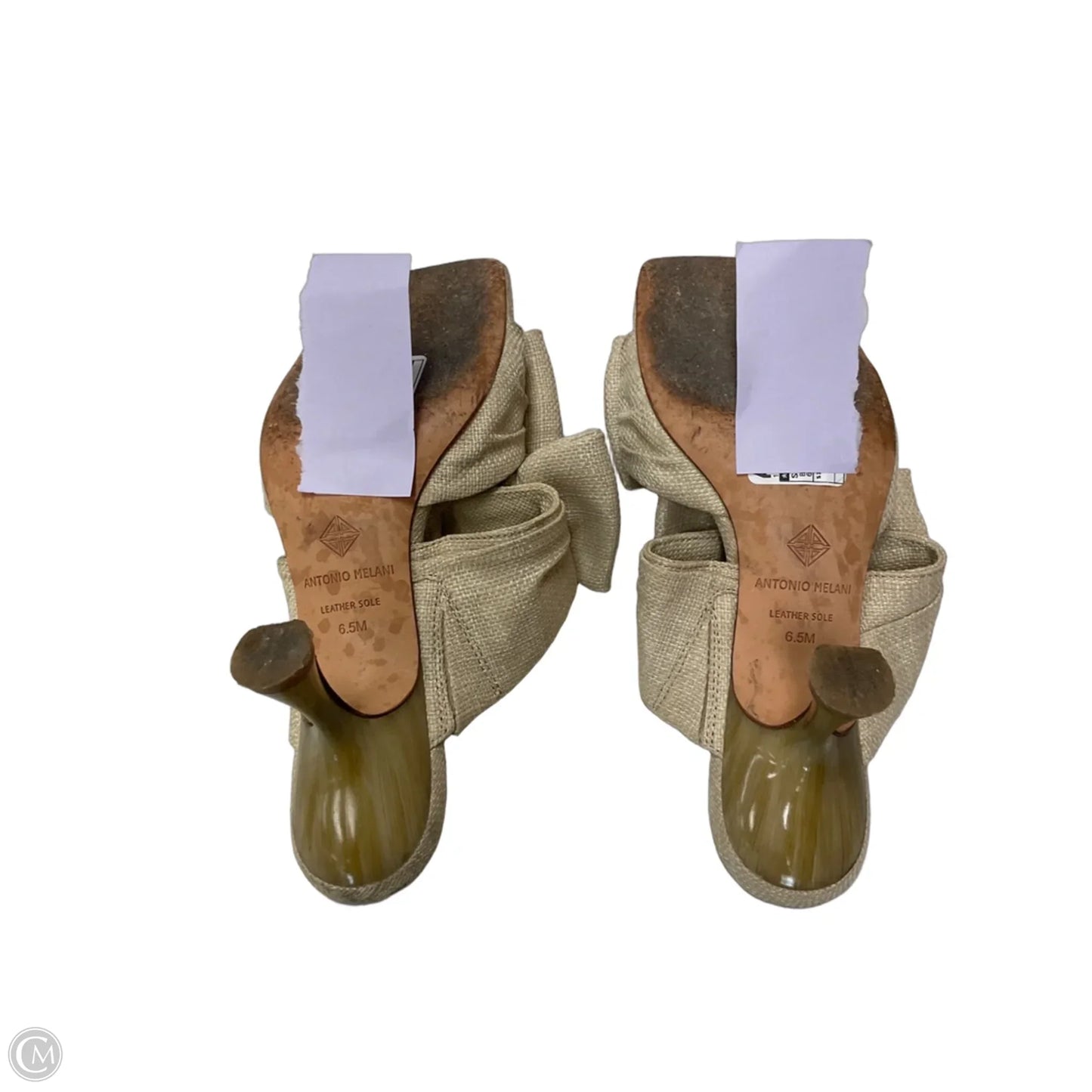 Sandals Heels Kitten By Antonio Melani In Beige, Size: 6.5