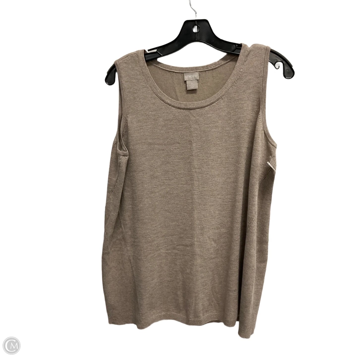 Tank Top By Chicos In Tan, Size: L