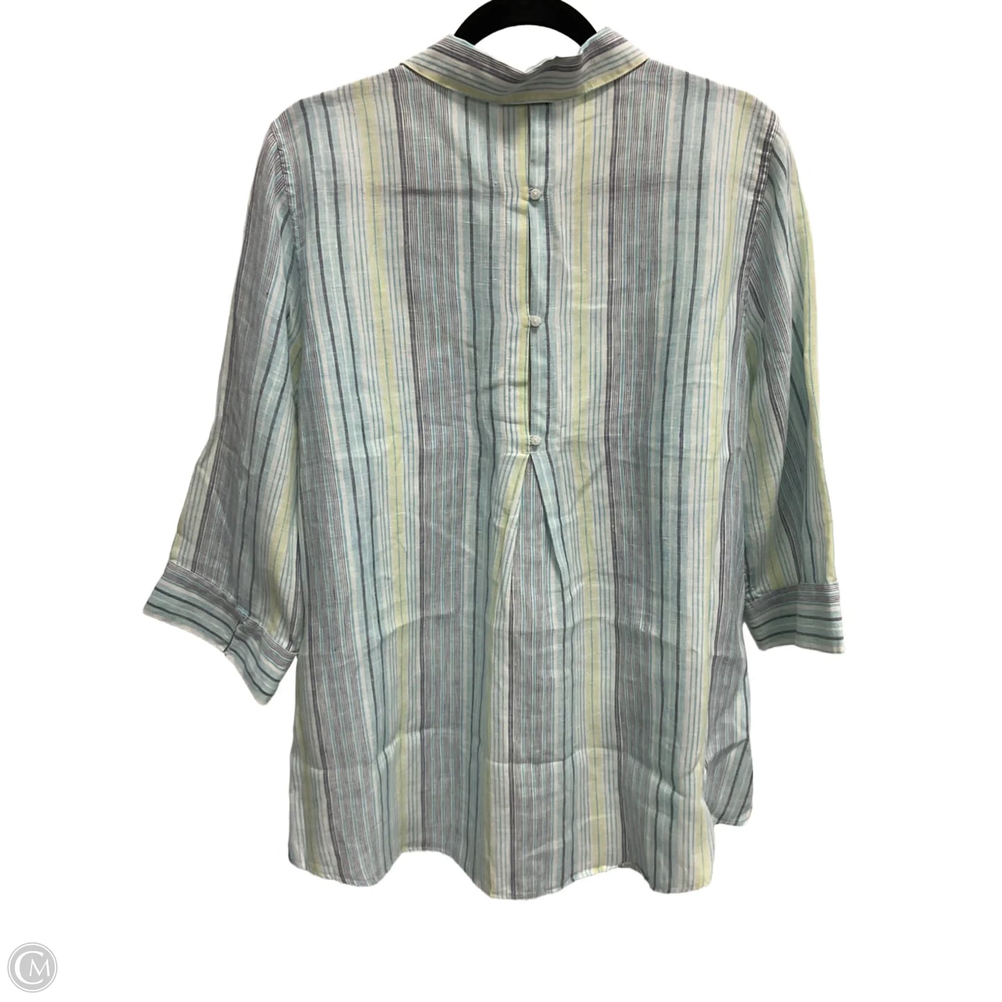 Top Long Sleeve By Chicos In Striped Pattern, Size: Xl