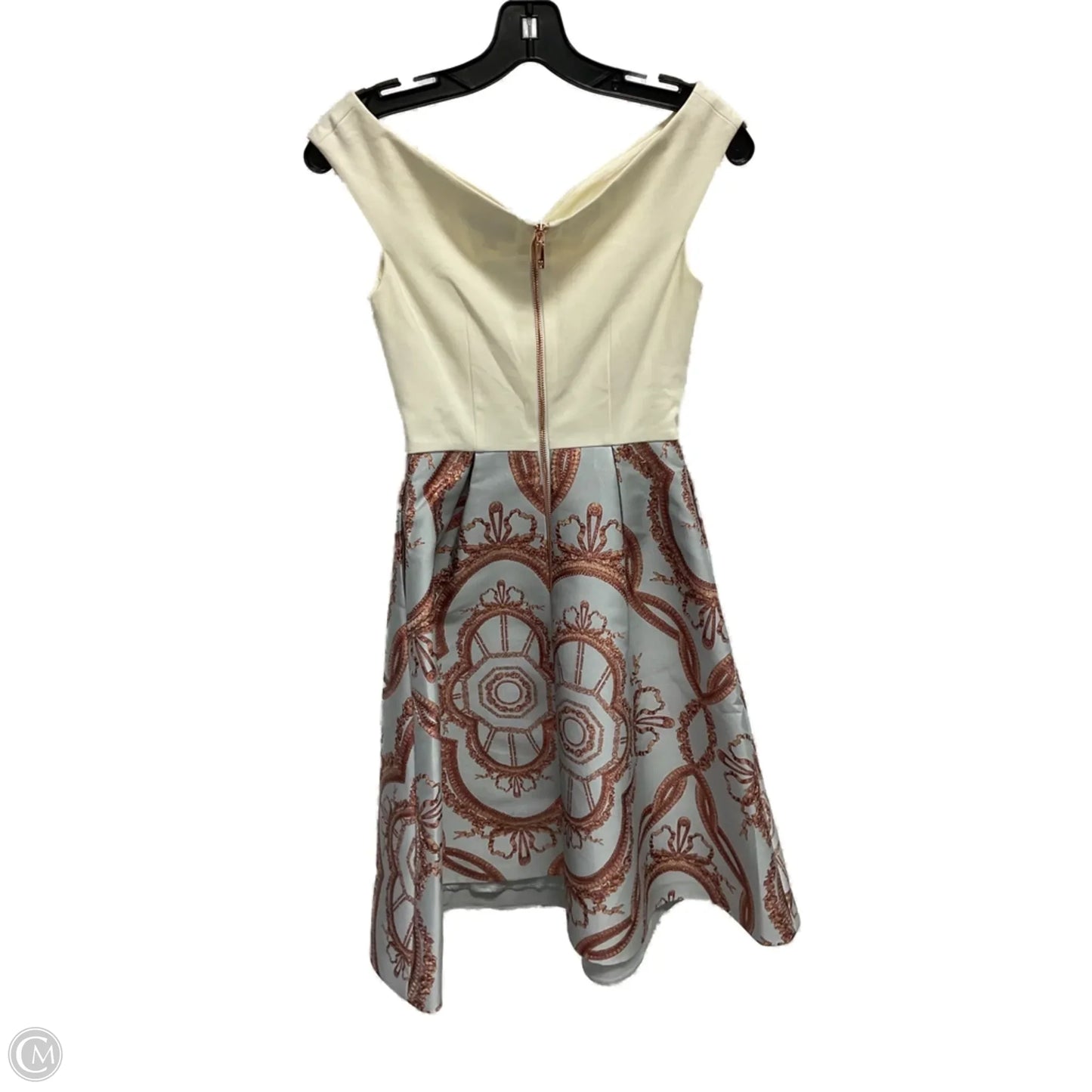 Dress Designer By Ted Baker In Cream, Size: 0