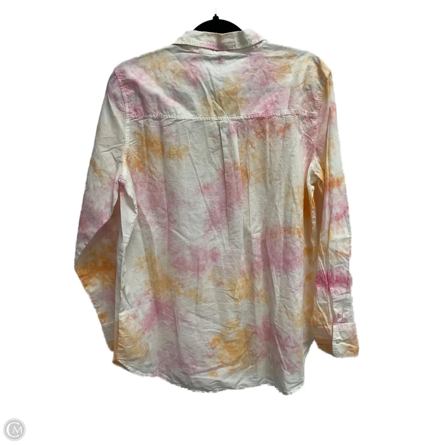 Top Long Sleeve By Crown And Ivy In Tie Dye Print, Size: M
