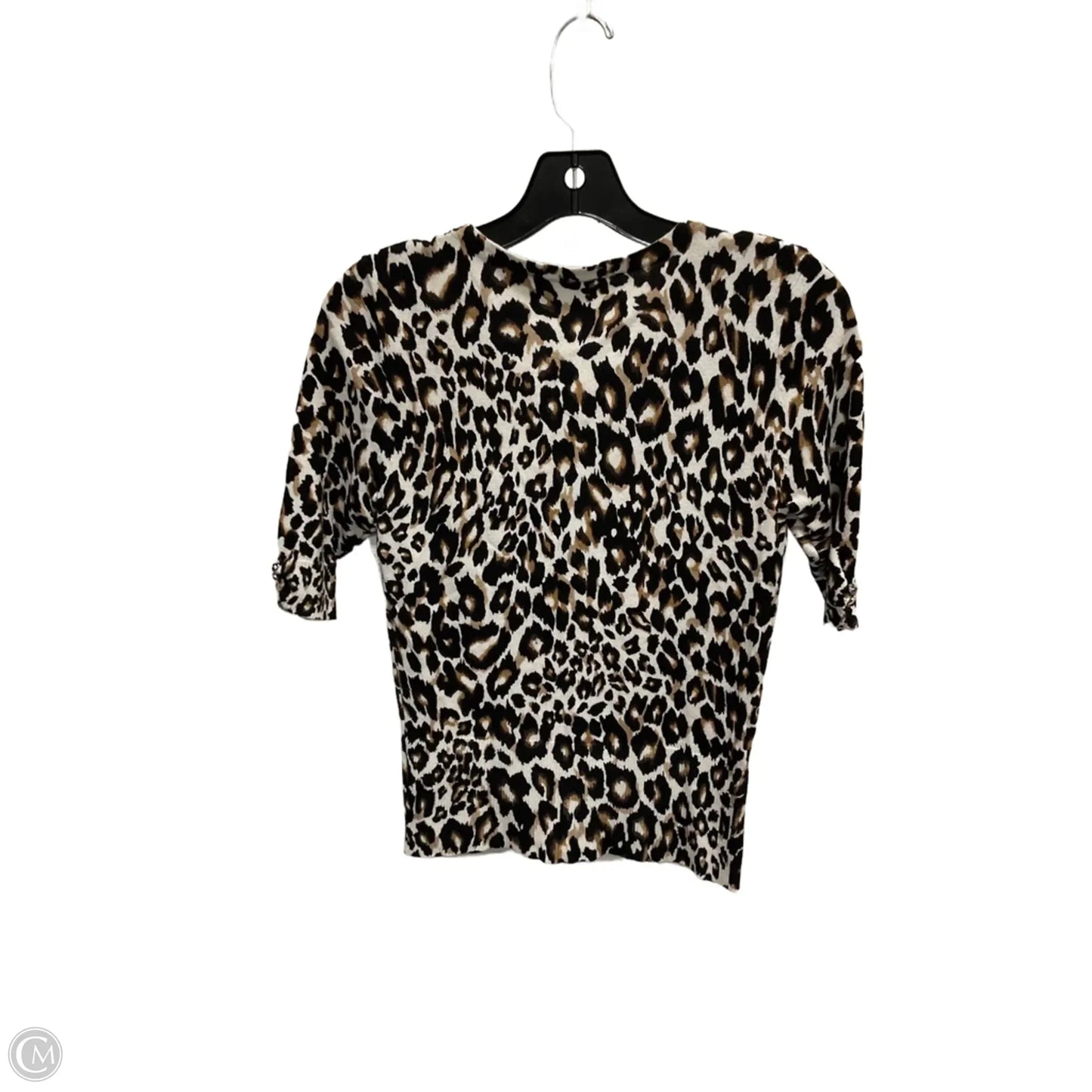Cardigan By Clothes Mentor In Animal Print, Size: S