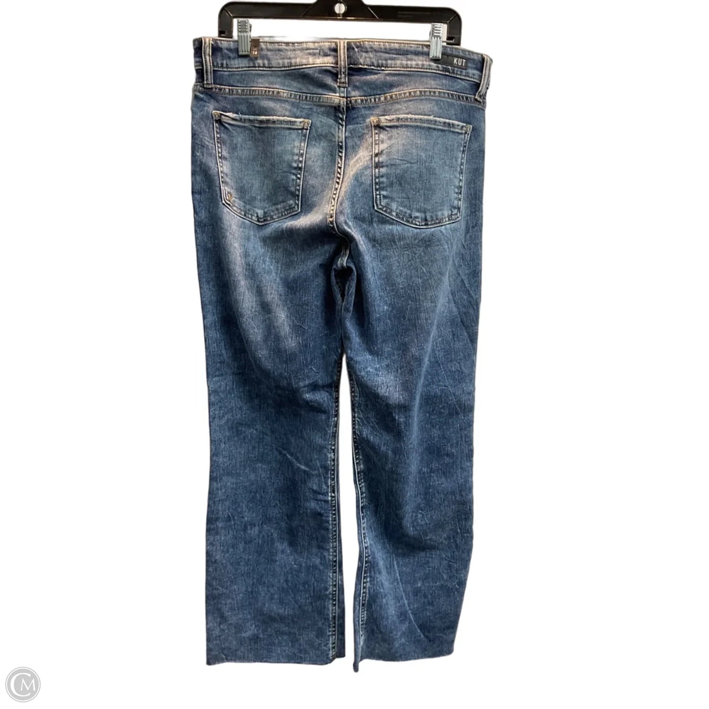 Jeans Cropped By Kut In Blue, Size: 14