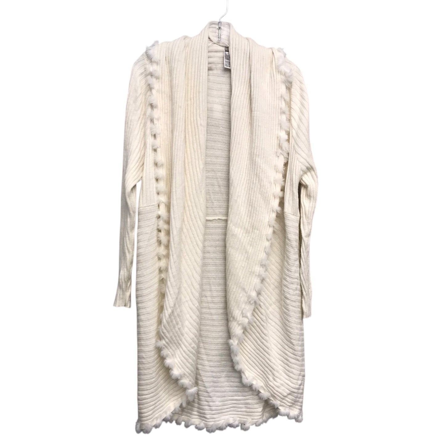 Sweater Cardigan By Chicos In Ivory, Size:Xl