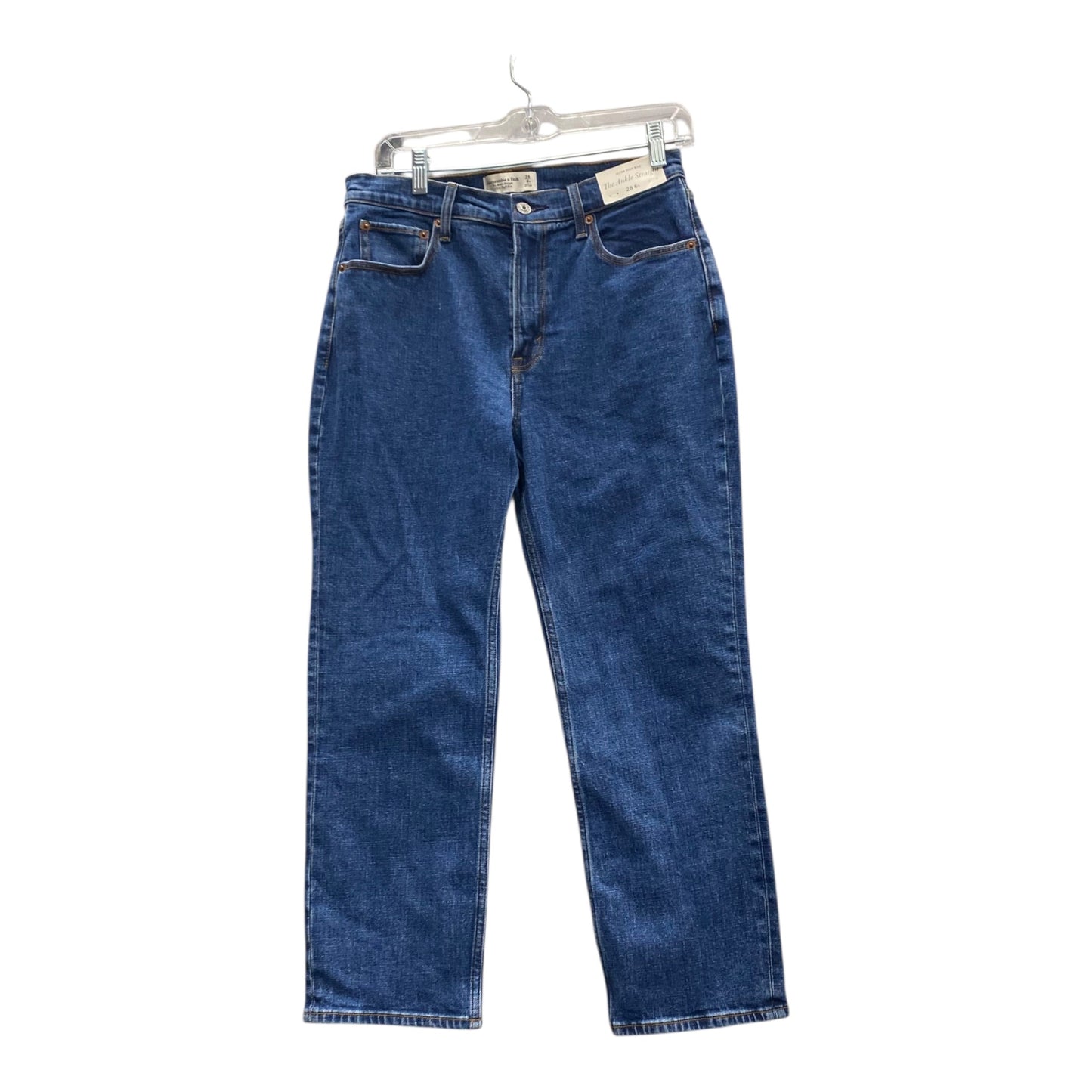 Jeans Straight By Abercrombie And Fitch In Blue, Size:6