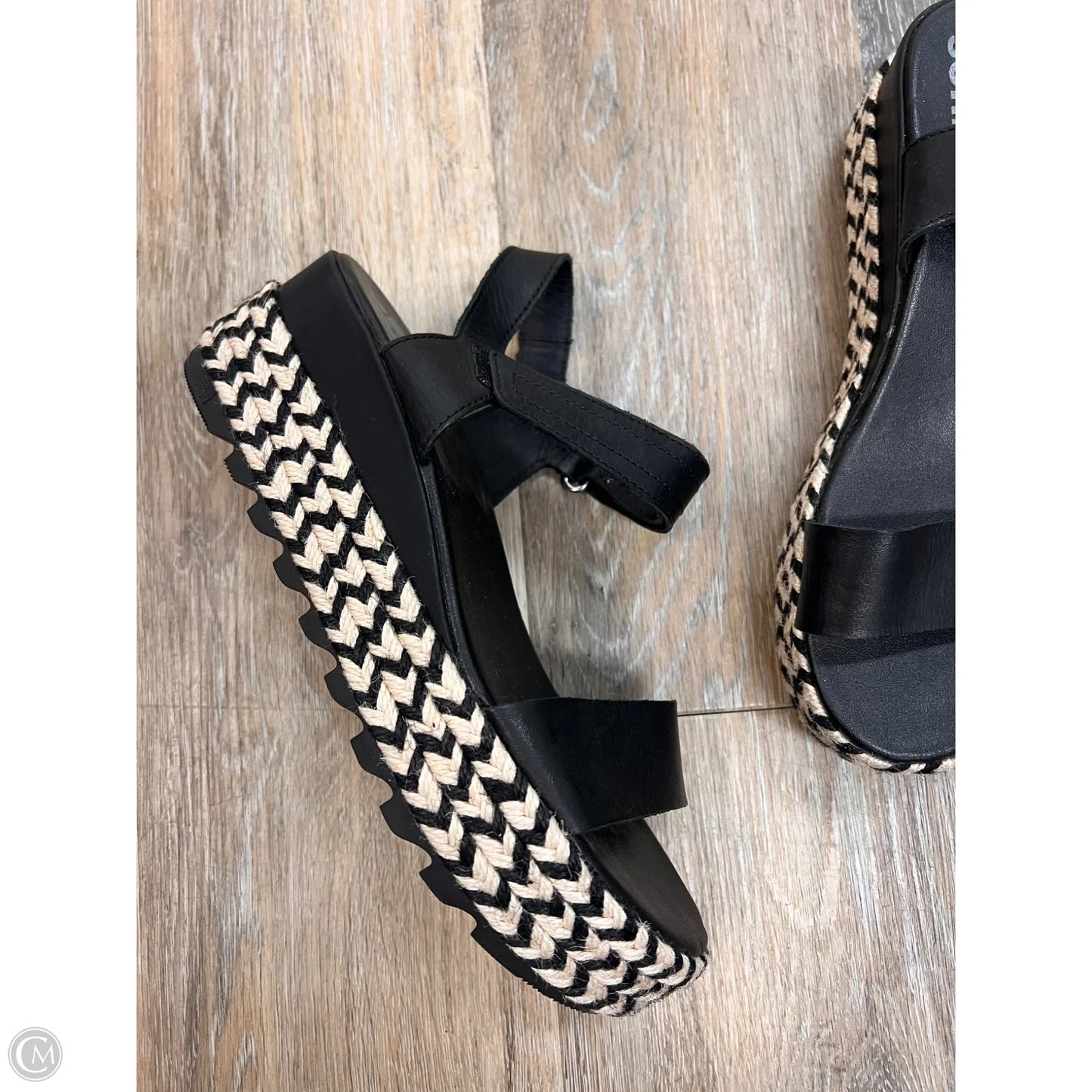 Sandals Heels Platform By Sorel In Black, Size: 8