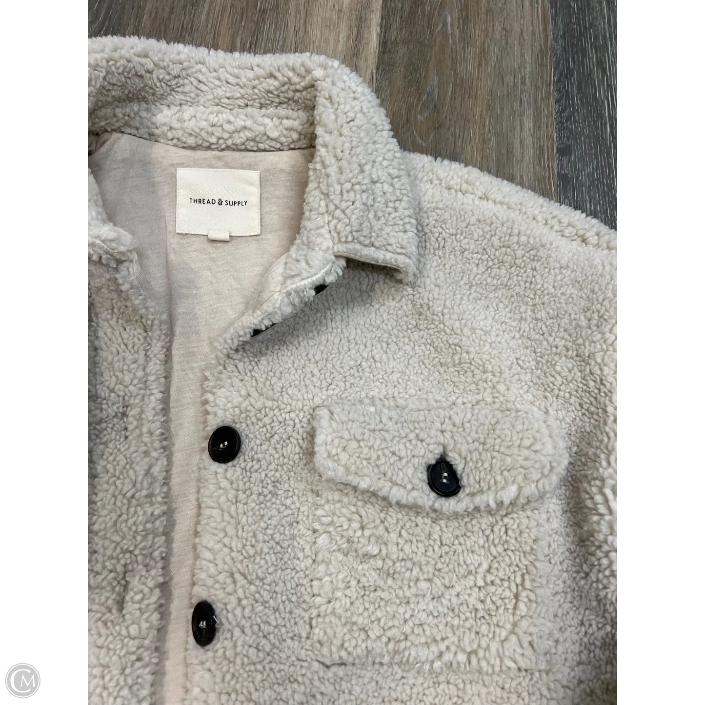 Jacket Shirt By Thread And Supply In White, Size: S