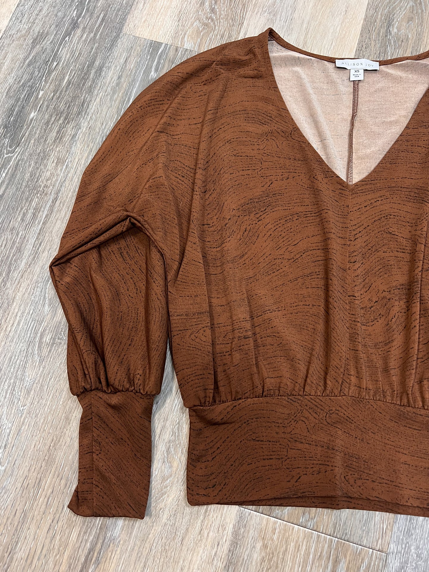 Blouse Long Sleeve By Allison Joy Size: Xs