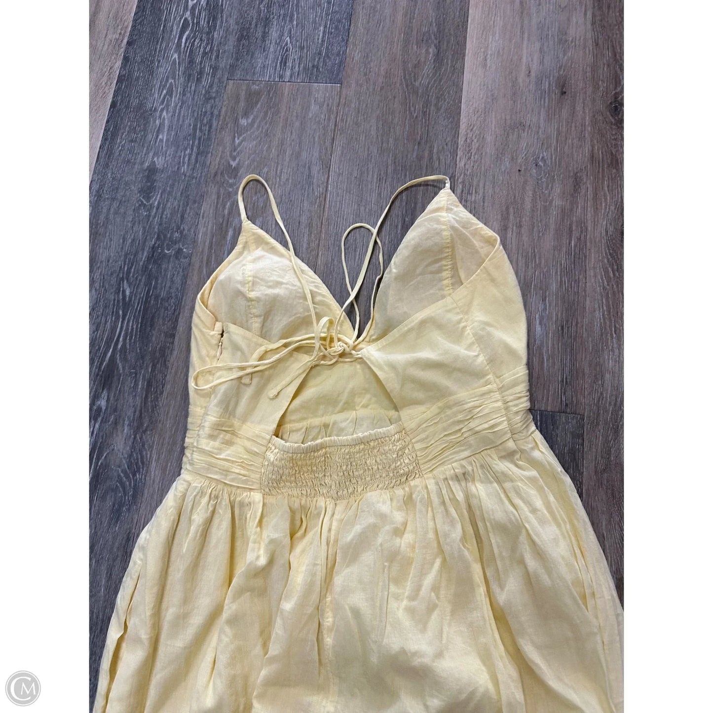 Dress Casual Maxi By Abercrombie And Fitch In Yellow, Size: L Tall