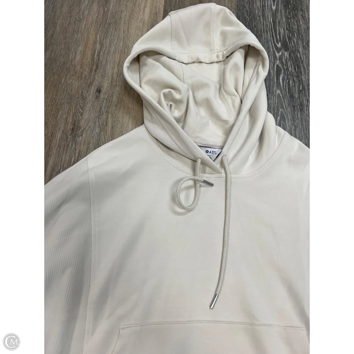 Athletic Sweatshirt Hoodie By Athleta In White, Size: L