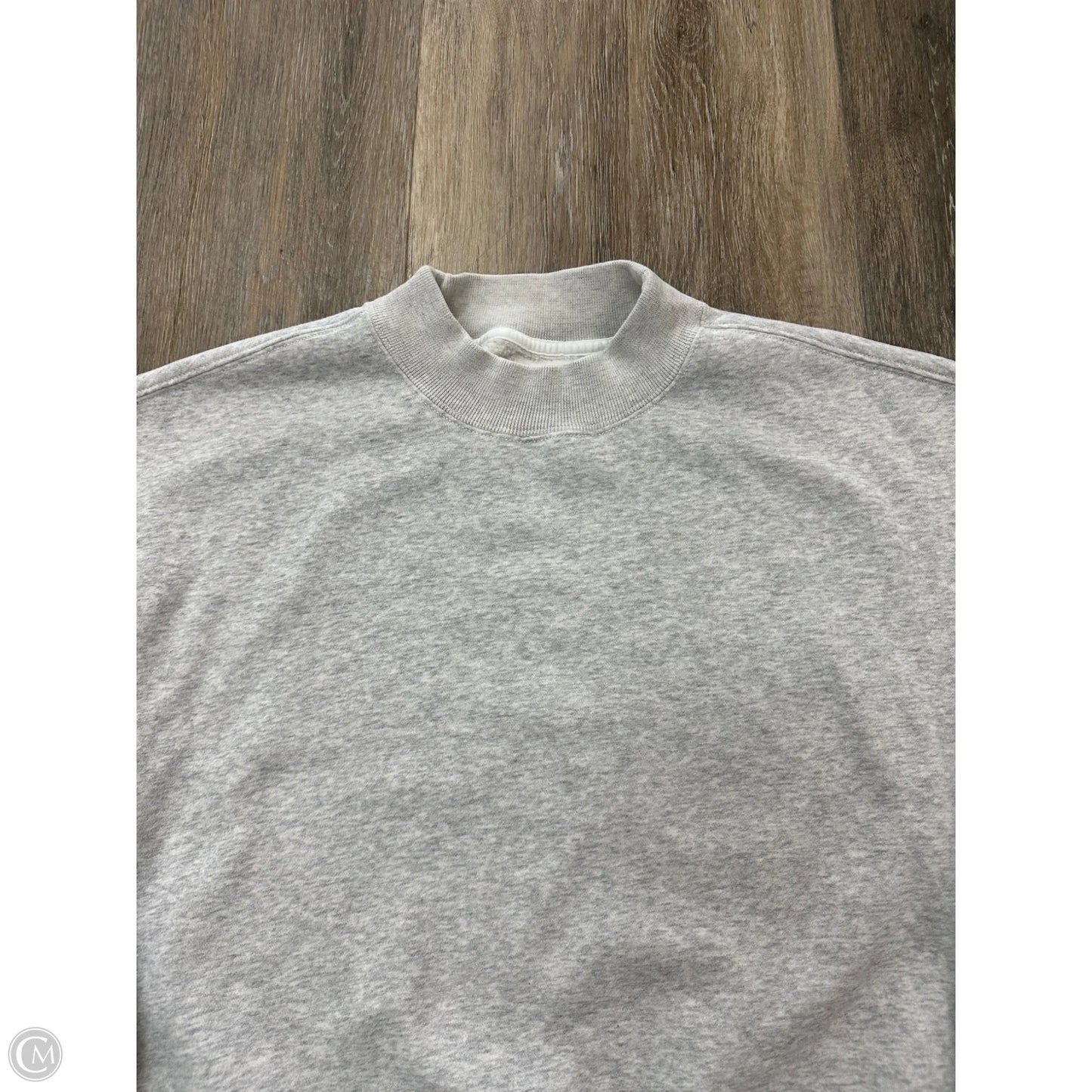 Sweatshirt Crewneck By Abercrombie And Fitch In Grey, Size: M