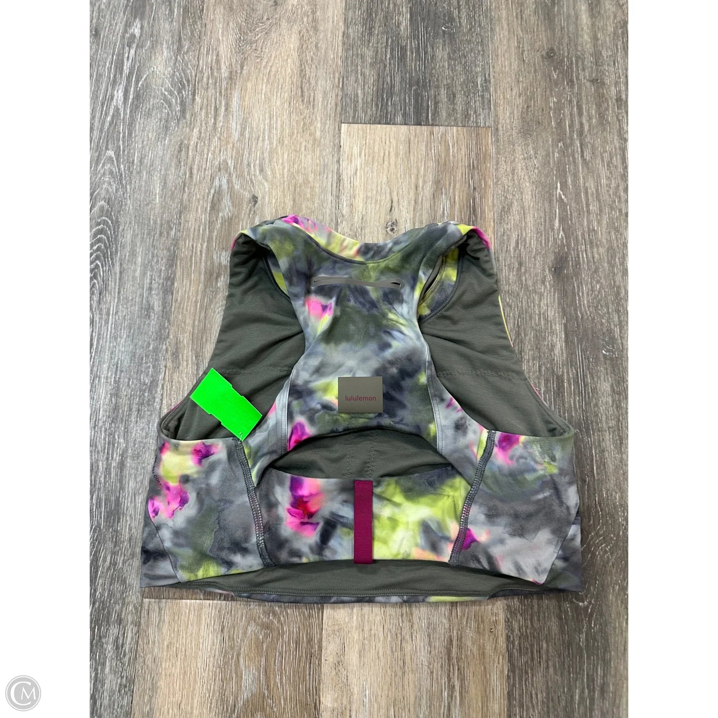 Athletic Bra By Lululemon In Tie Dye Print, Size: 8