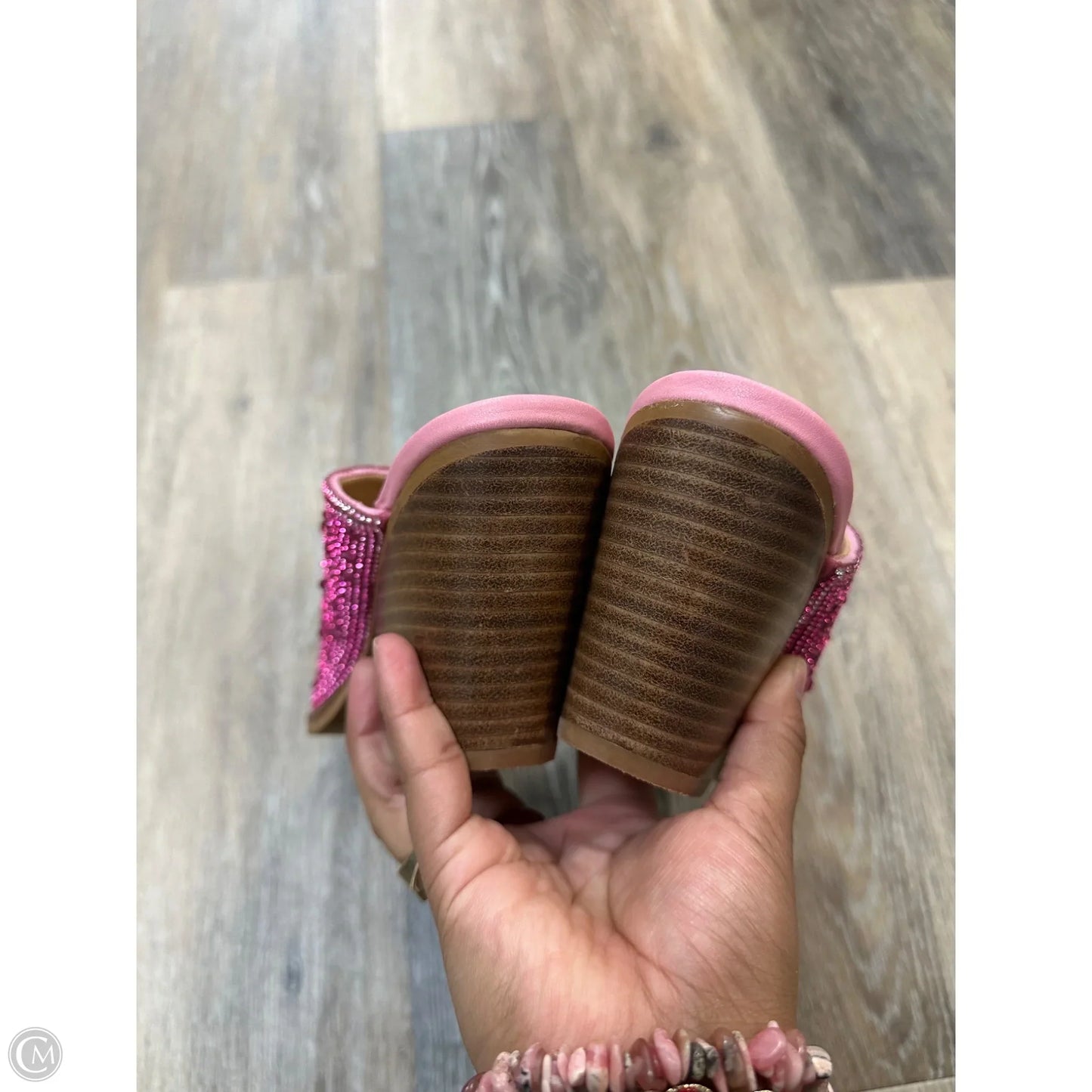 Boots Ankle Heels By Arider Girl In Pink, Size: 7.5
