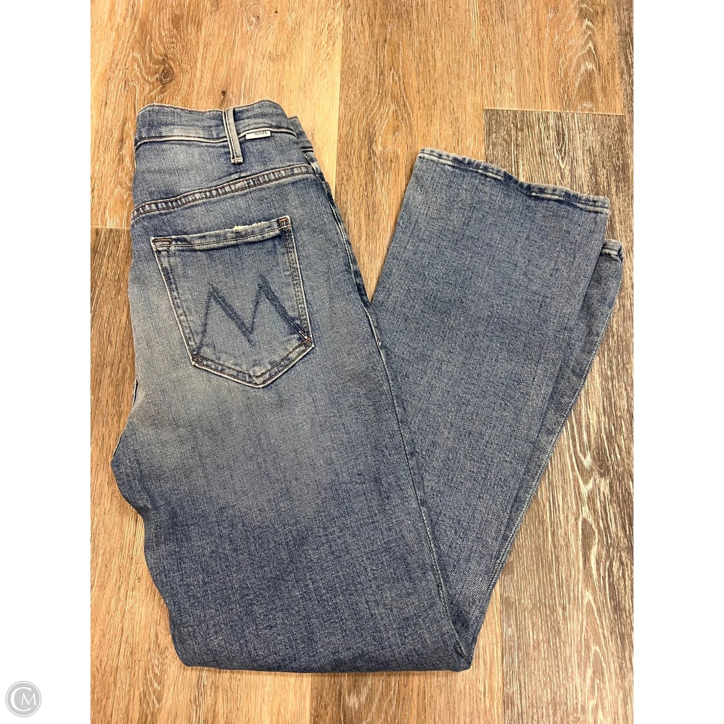 -Jeans Straight By Mother Jeans In Blue Denim, Size: 1/25