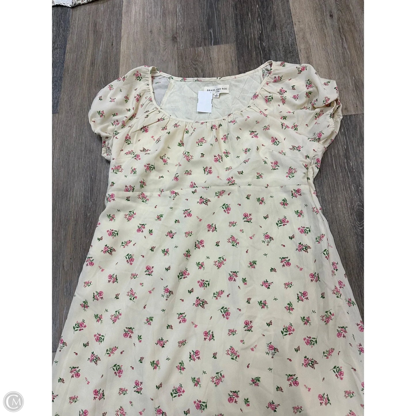 Dress Casual Maxi By Brass and Roe In Floral Print, Size: L