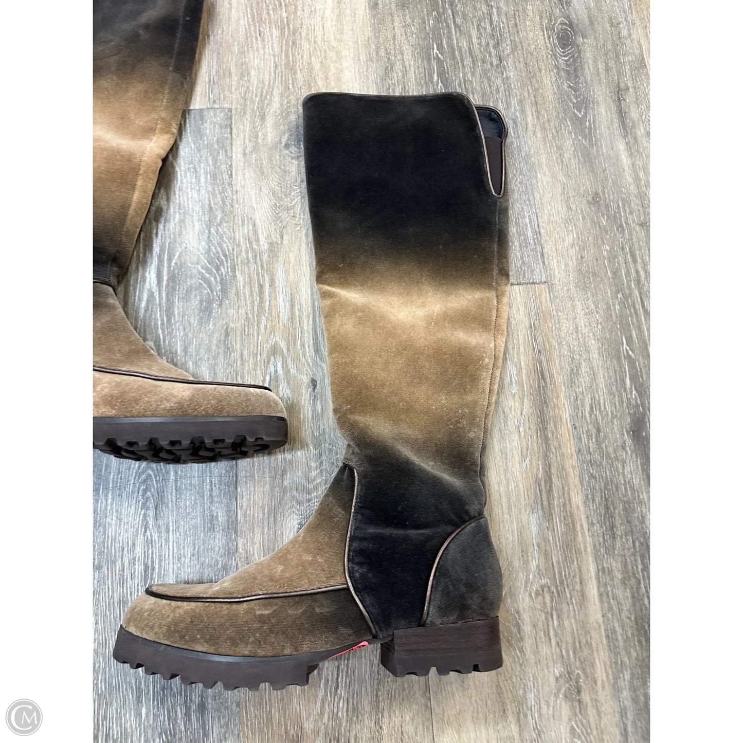 Boots Knee Heels By Donald Pliner In Brown, Size: 10