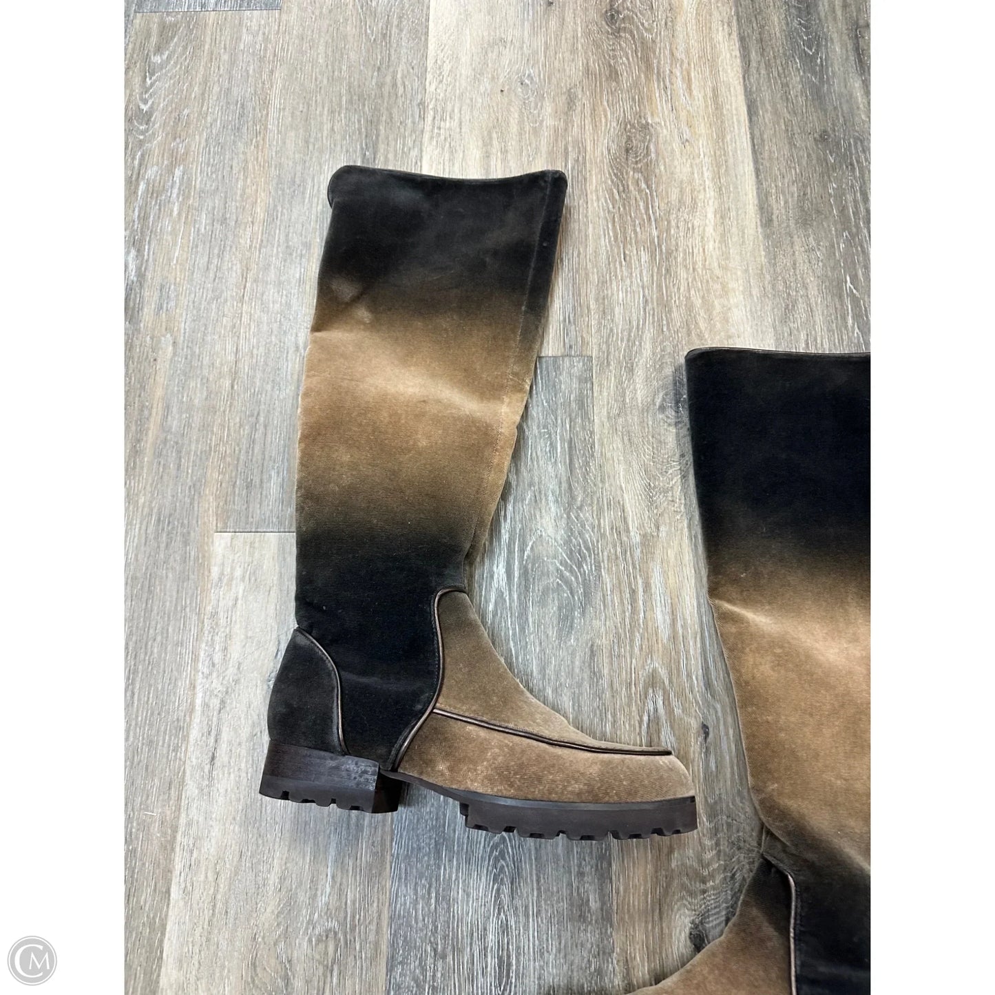 Boots Knee Heels By Donald Pliner In Brown, Size: 10
