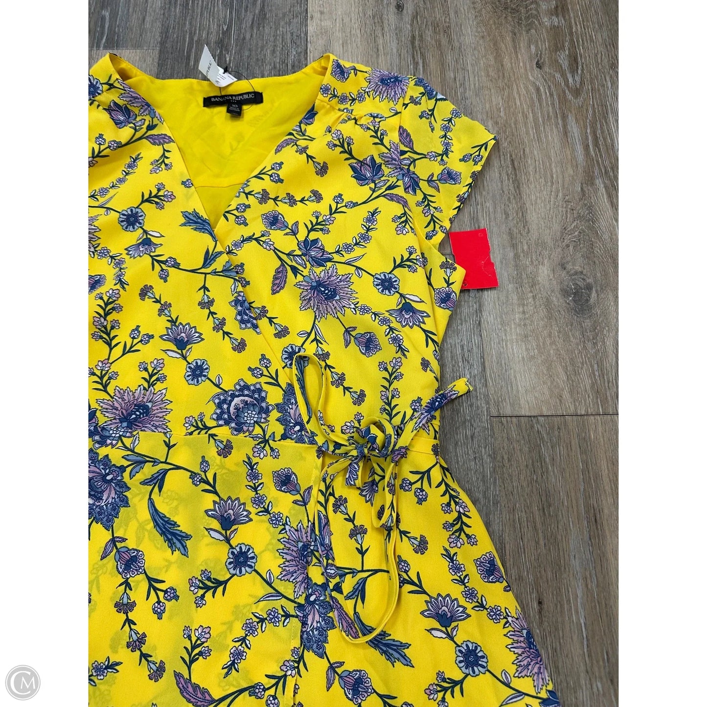 Dress Casual Midi By Banana Republic In Yellow, Size: 10