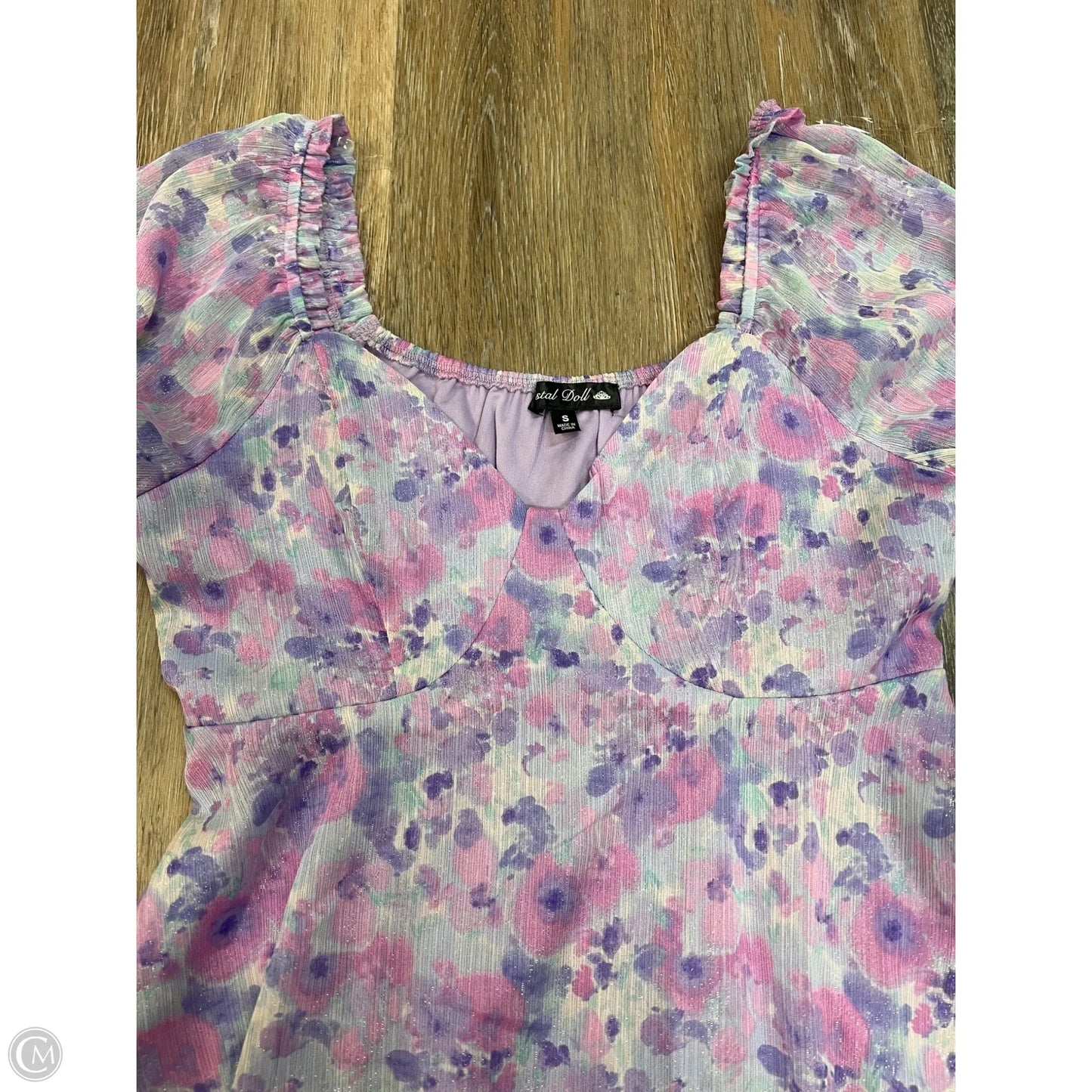 Dress Casual Midi By Crystal Doll In Purple, Size: S