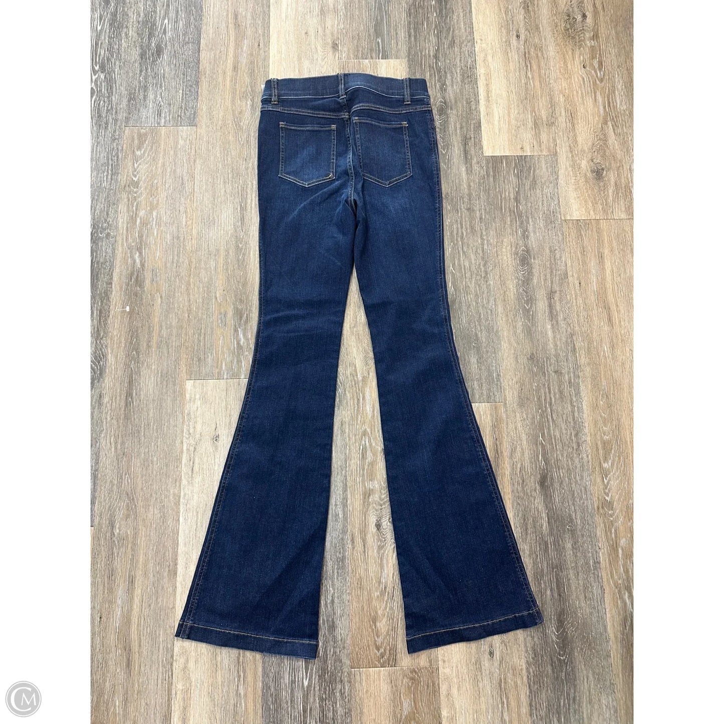 Jeans Flared By Spanx In Blue Denim, Size: S