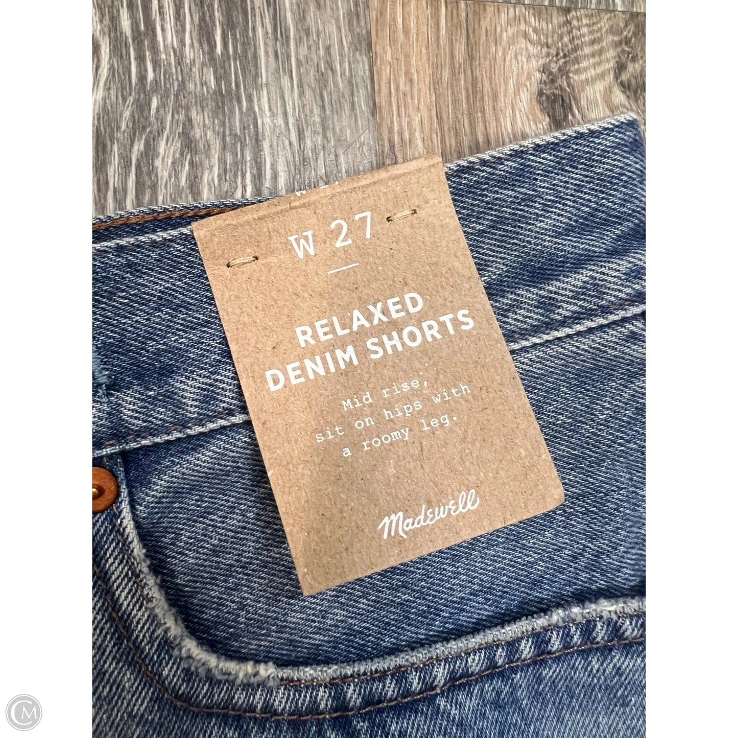 Shorts By Madewell In Blue Denim, Size: 4/27