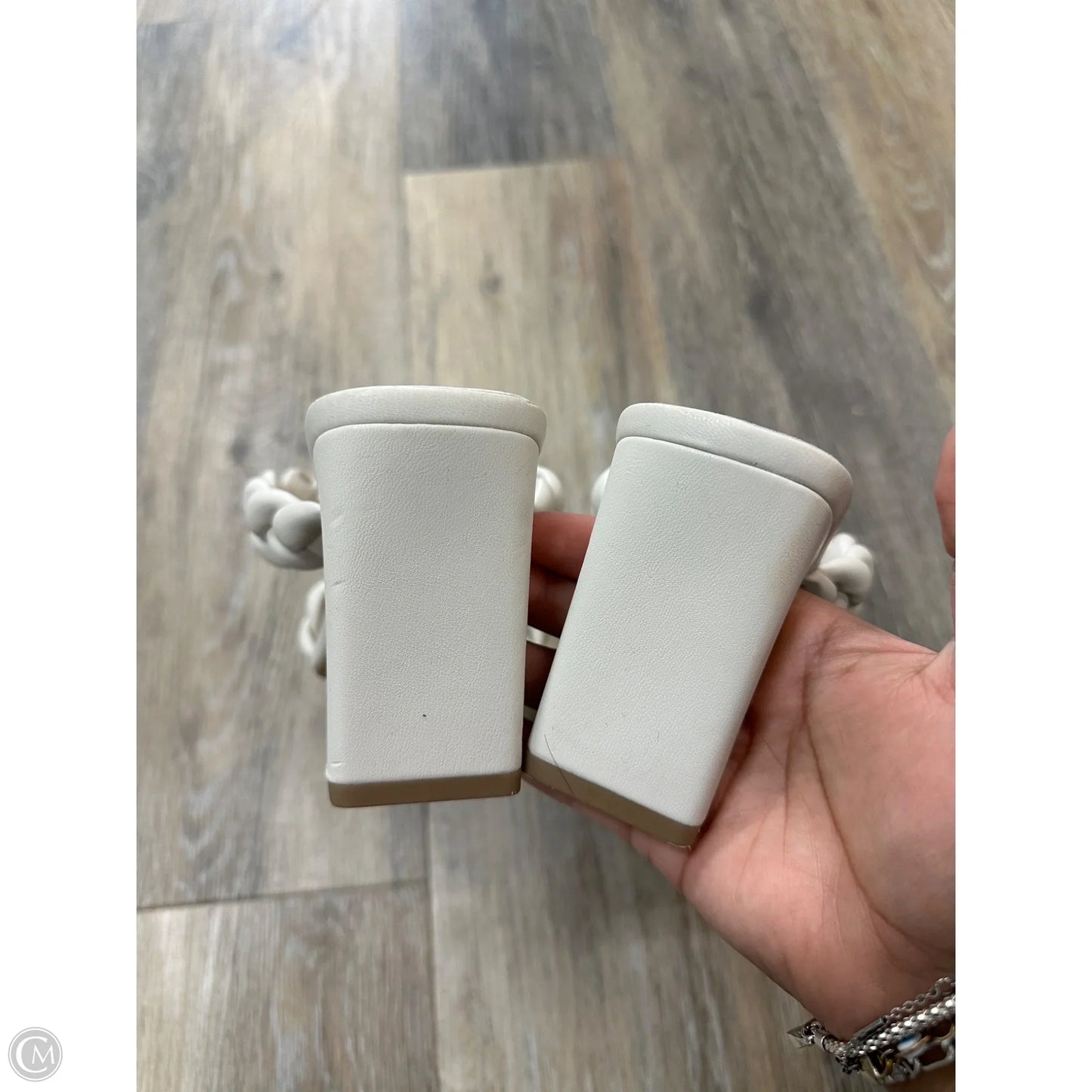 Shoes Heels Block By Soda In White, Size: 7.5
