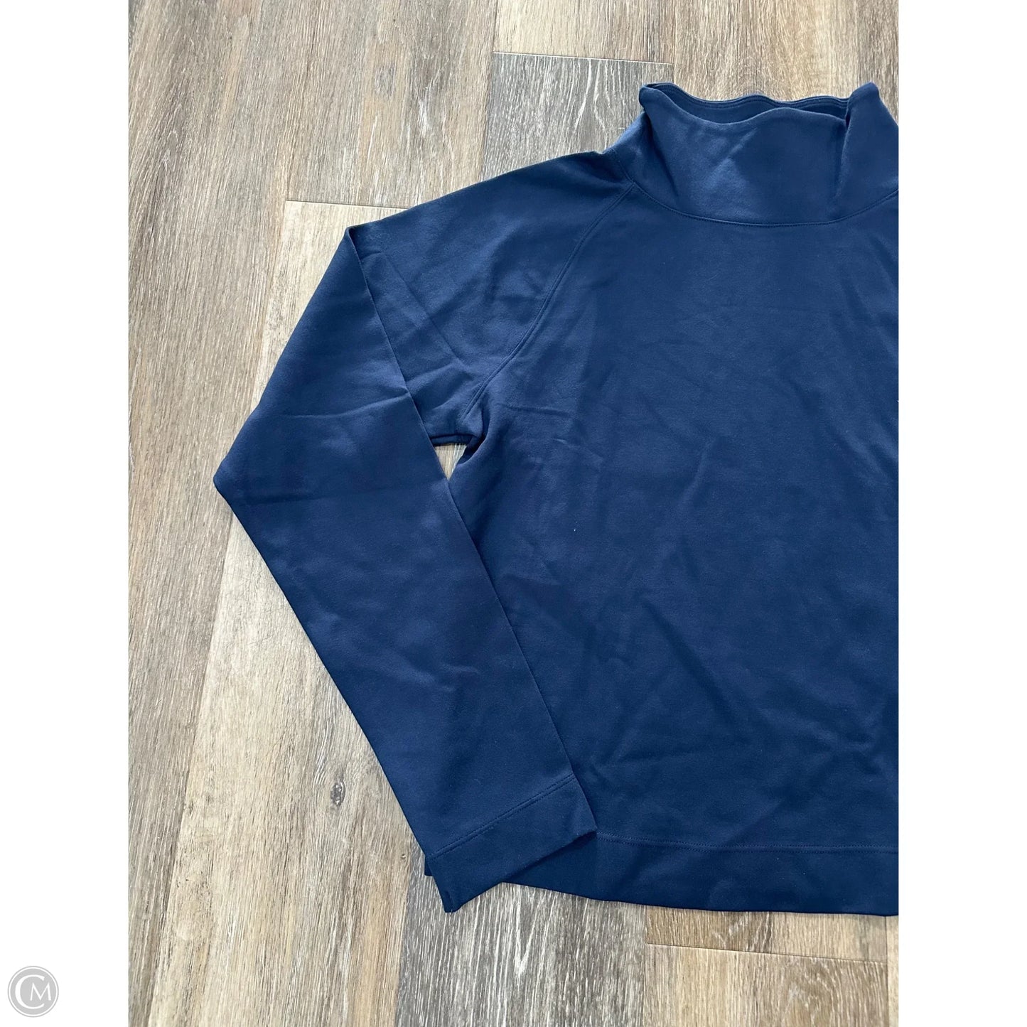Athletic Top Long Sleeve Collar Bad Birdie In Navy, Size: S