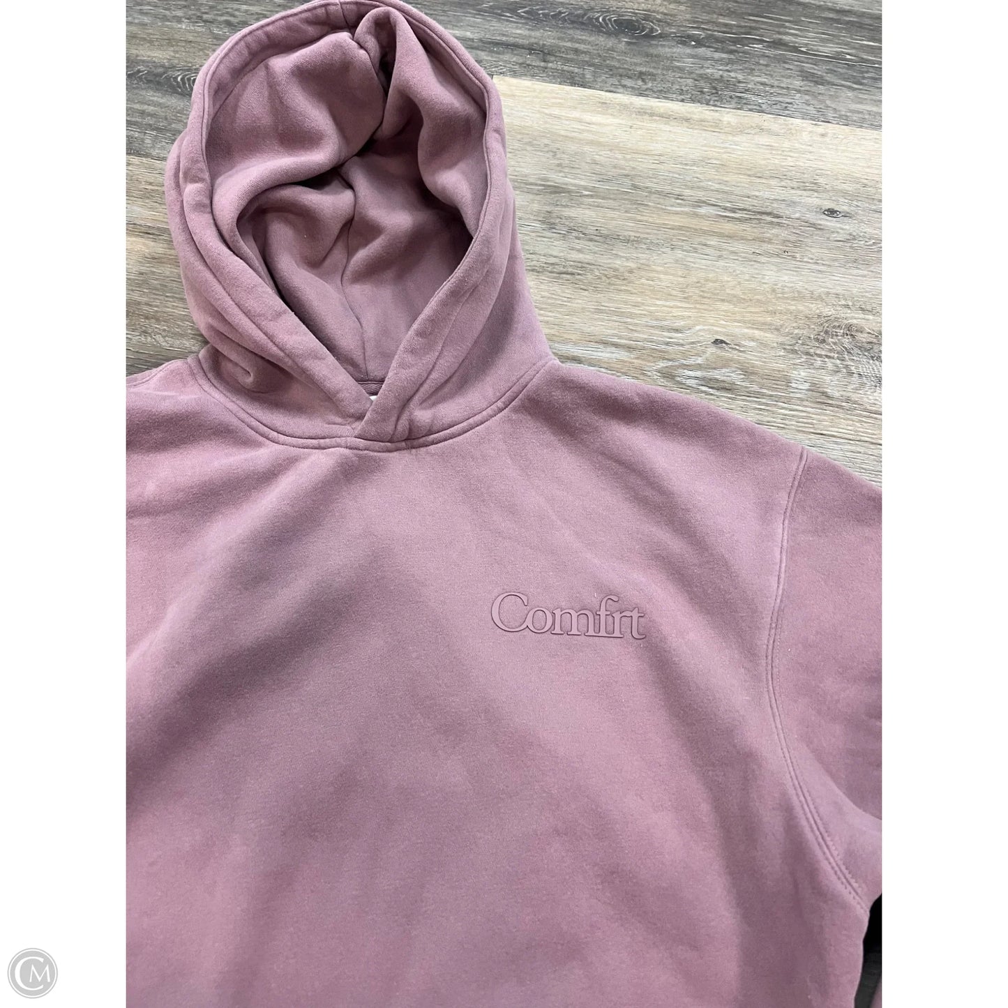 Sweatshirt Hoodie By Comfrt In Purple, Size: S