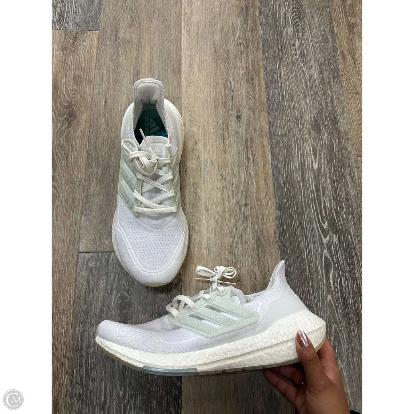 Shoes Athletic By Adidas In White, Size: 7.5