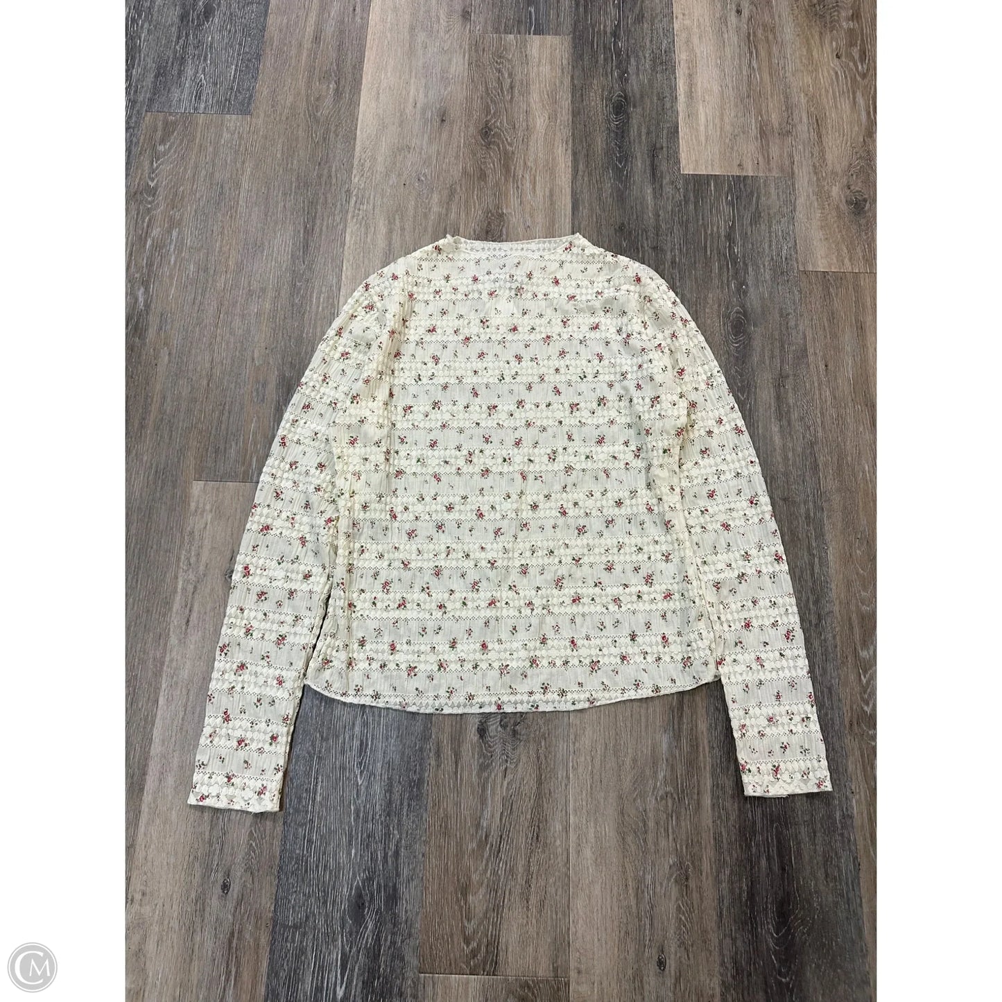 Top Long Sleeve By Davi & Dani In Floral Print, Size: L