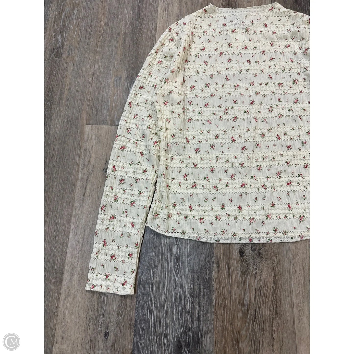 Top Long Sleeve By Davi & Dani In Floral Print, Size: L