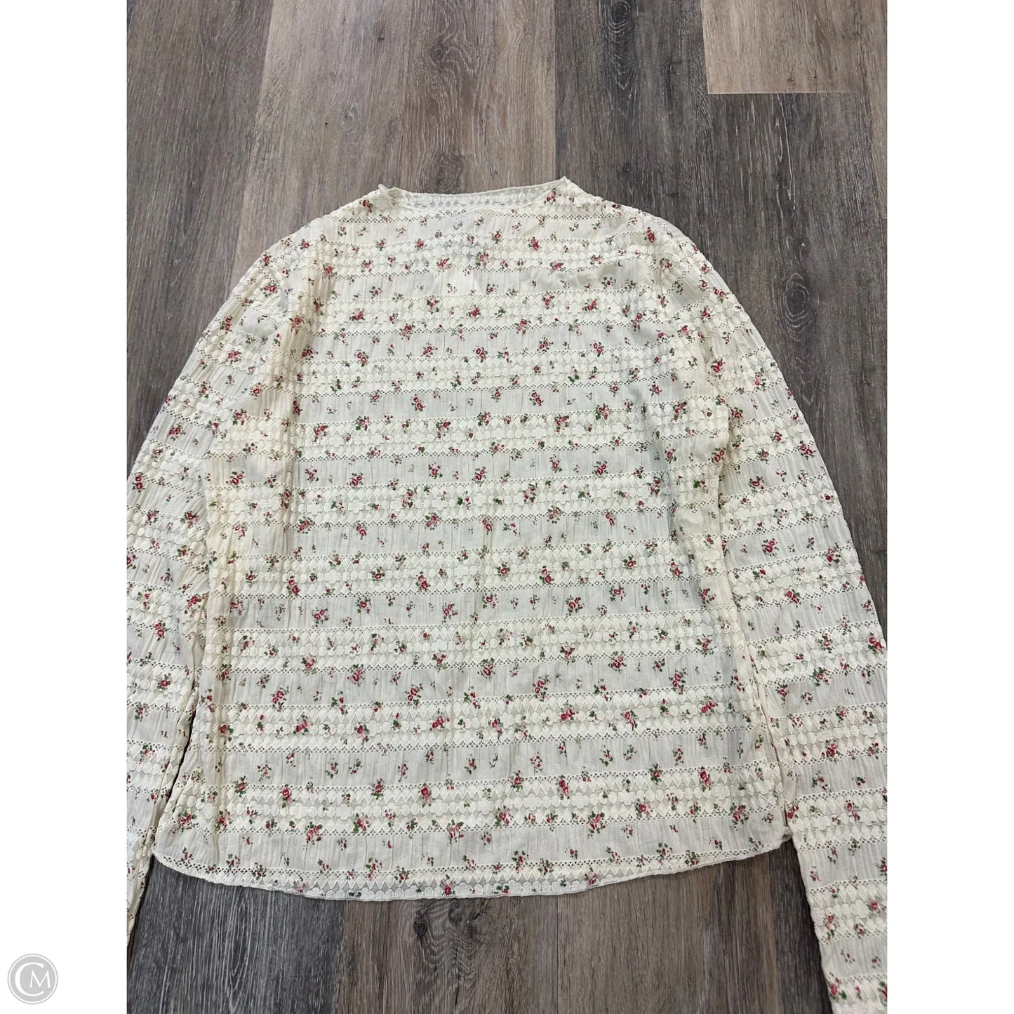 Top Long Sleeve By Davi & Dani In Floral Print, Size: L