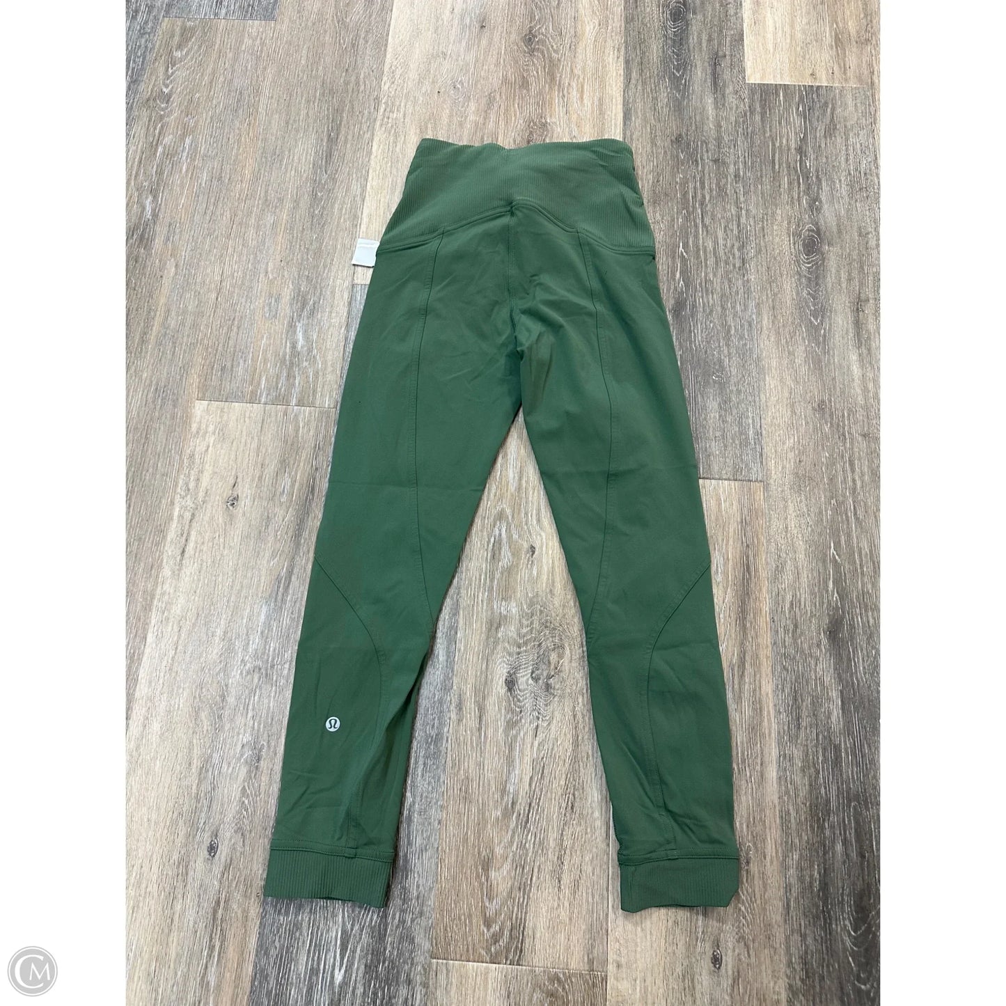 Athletic Capris By Lululemon In Green, Size: 4