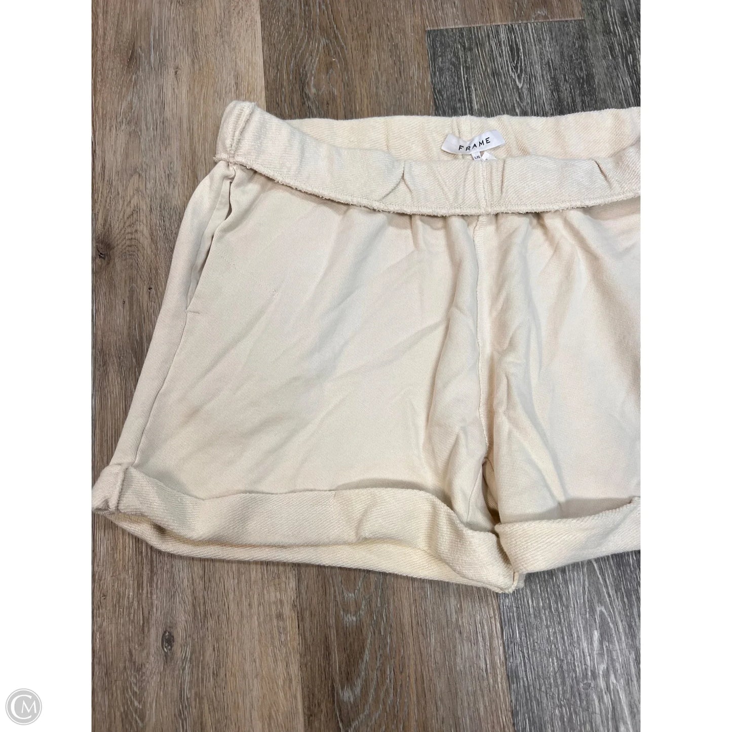 Shorts By Frame In Cream, Size: L