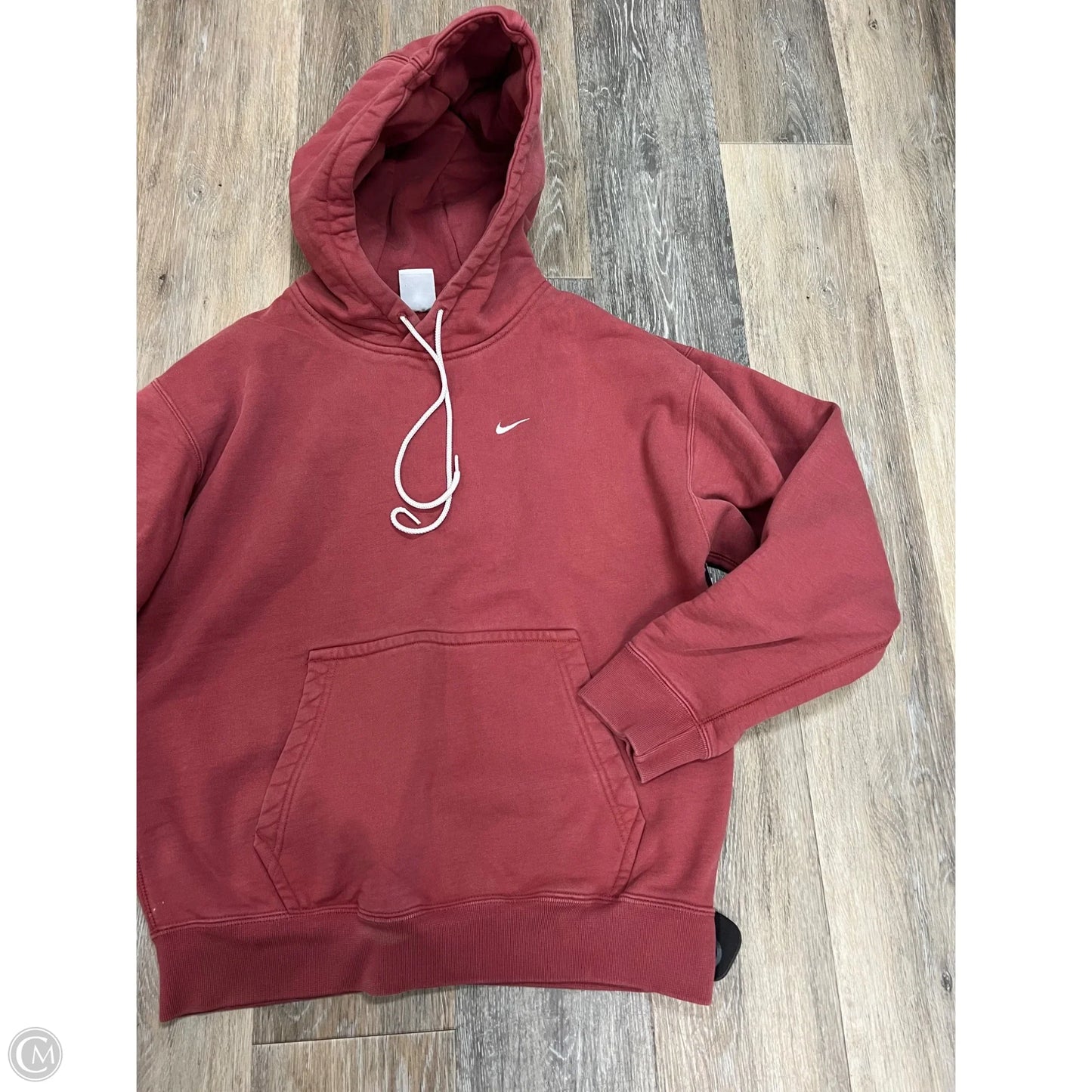 Athletic Sweatshirt Hoodie By Nike In Red, Size: S