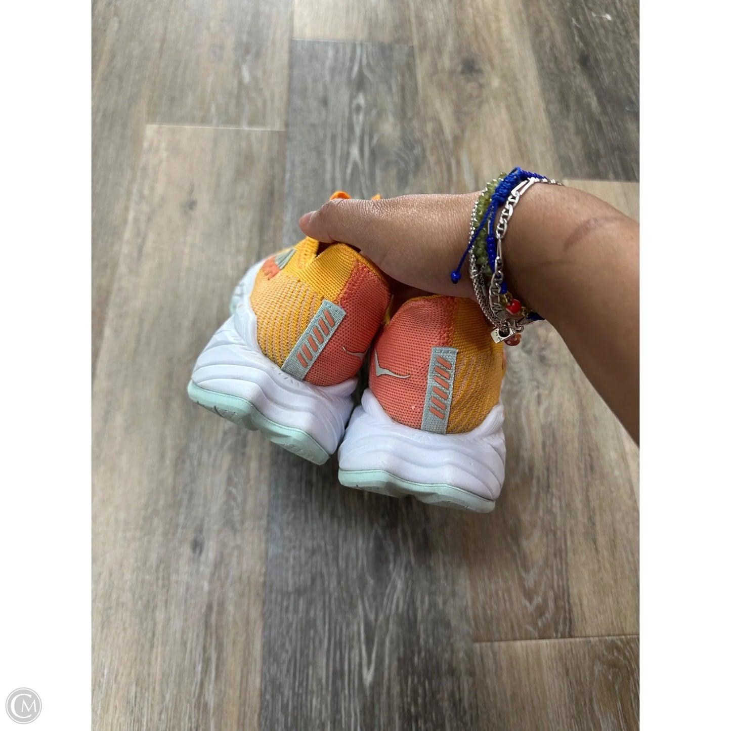 Shoes Athletic By Hoka In Yellow, Size: 8.5