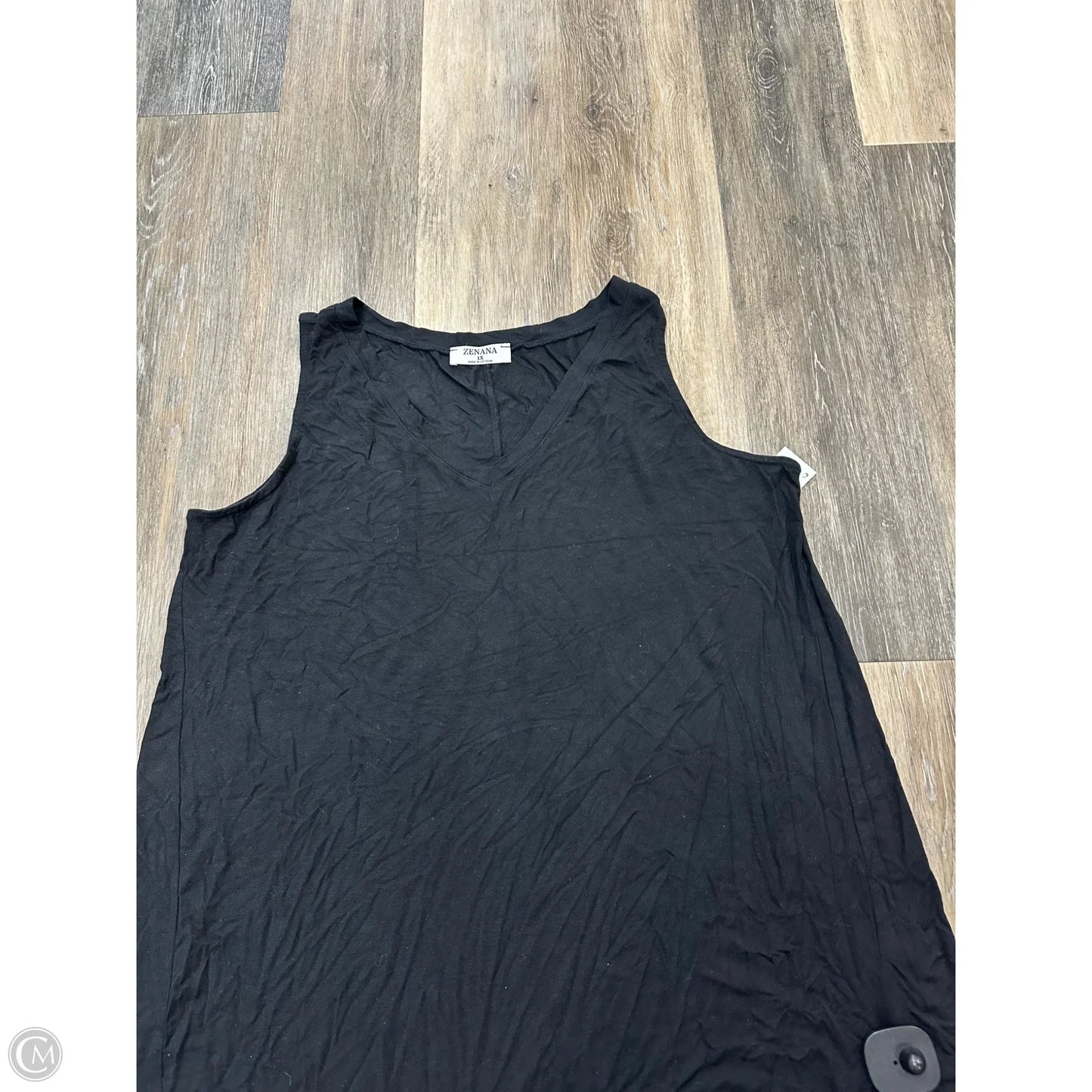 Tank Top By Zenana Outfitters In Black, Size: 1x