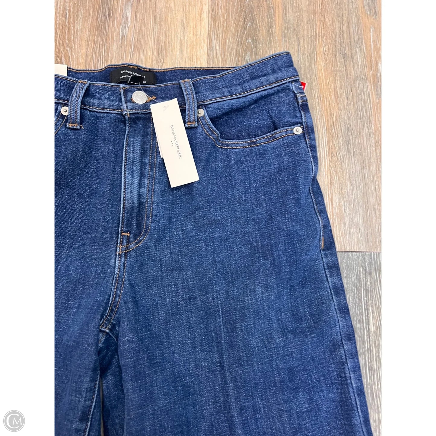 -Jeans Straight By Banana Republic In Blue Denim, Size: 10/30