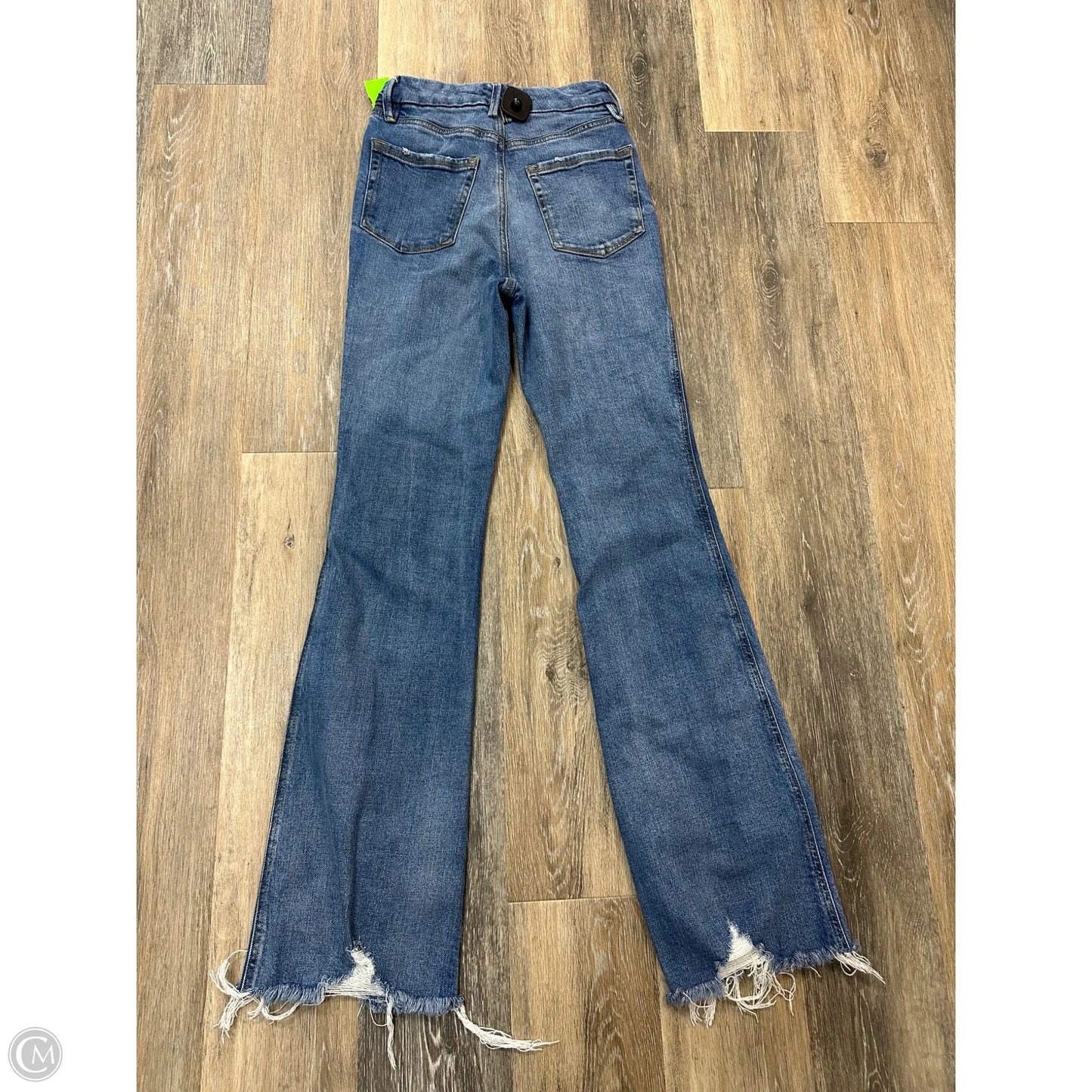 Jeans Boot Cut By Good American In Blue Denim, Size: 4