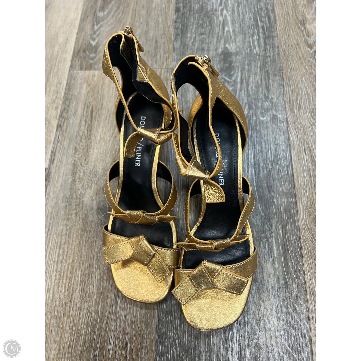 Shoes Heels Kitten By Donald Pliner In Gold, Size: 6