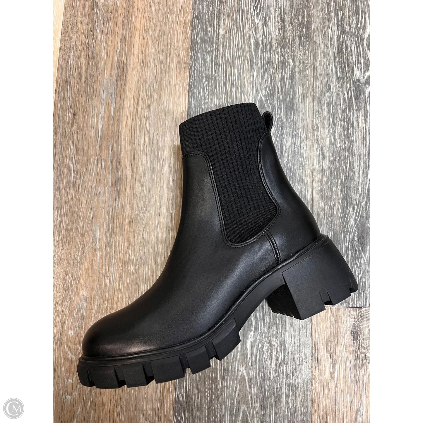 Boots Ankle Flats By Steve Madden In Black, Size: 8.5