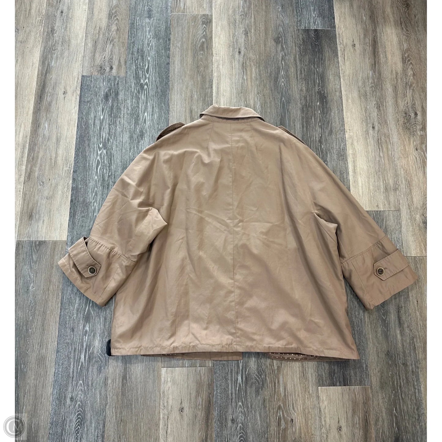 Jacket Shirt By Elena Miro In Brown, Size: Xl