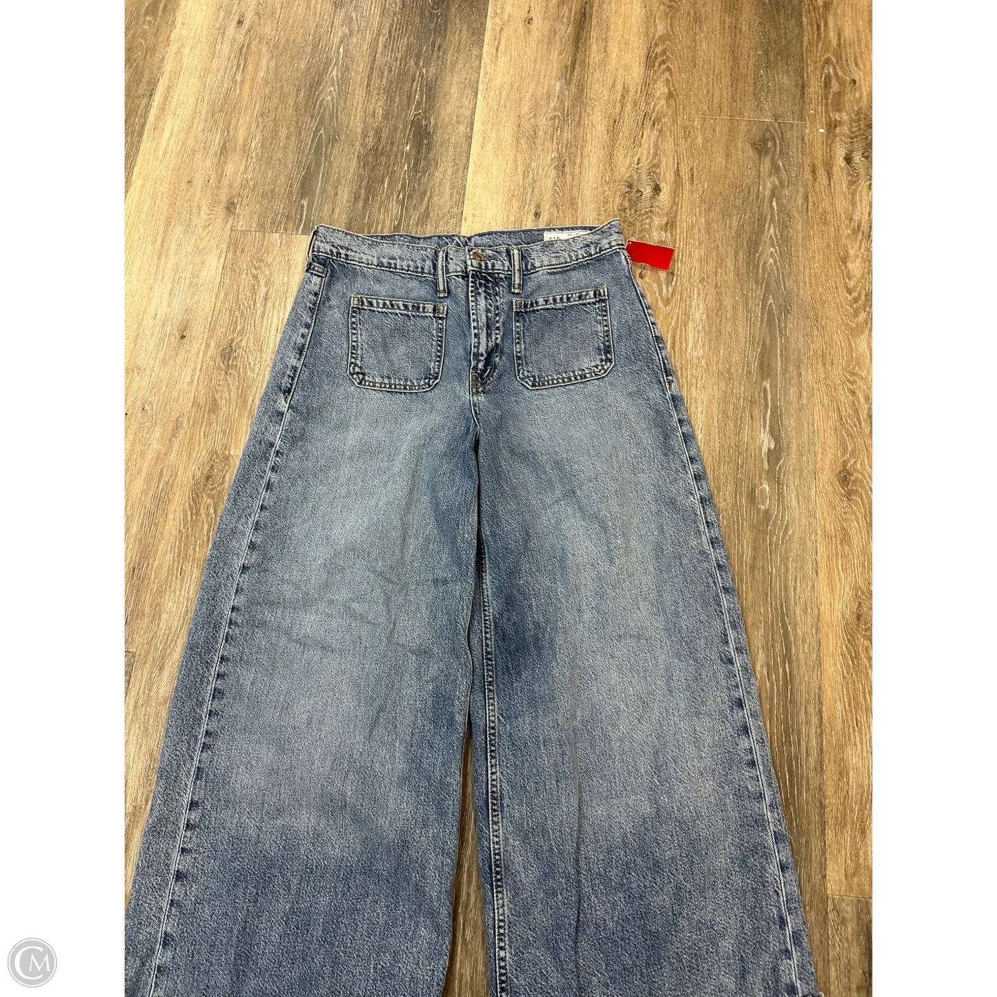 Jeans Wide Leg By Gap In Blue Denim, Size: 6