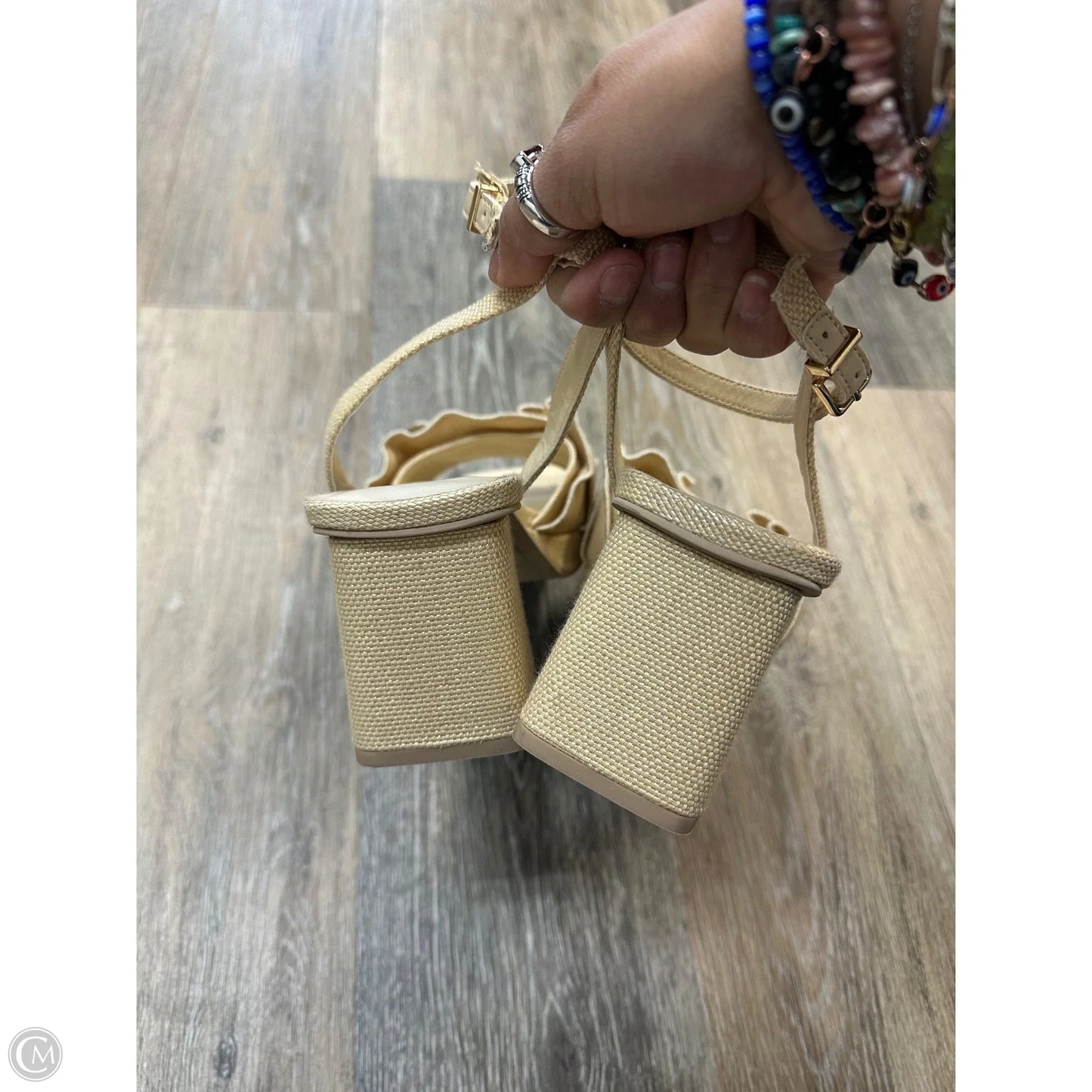 Sandals Heels Block By Dolce Vita In Beige, Size: 10