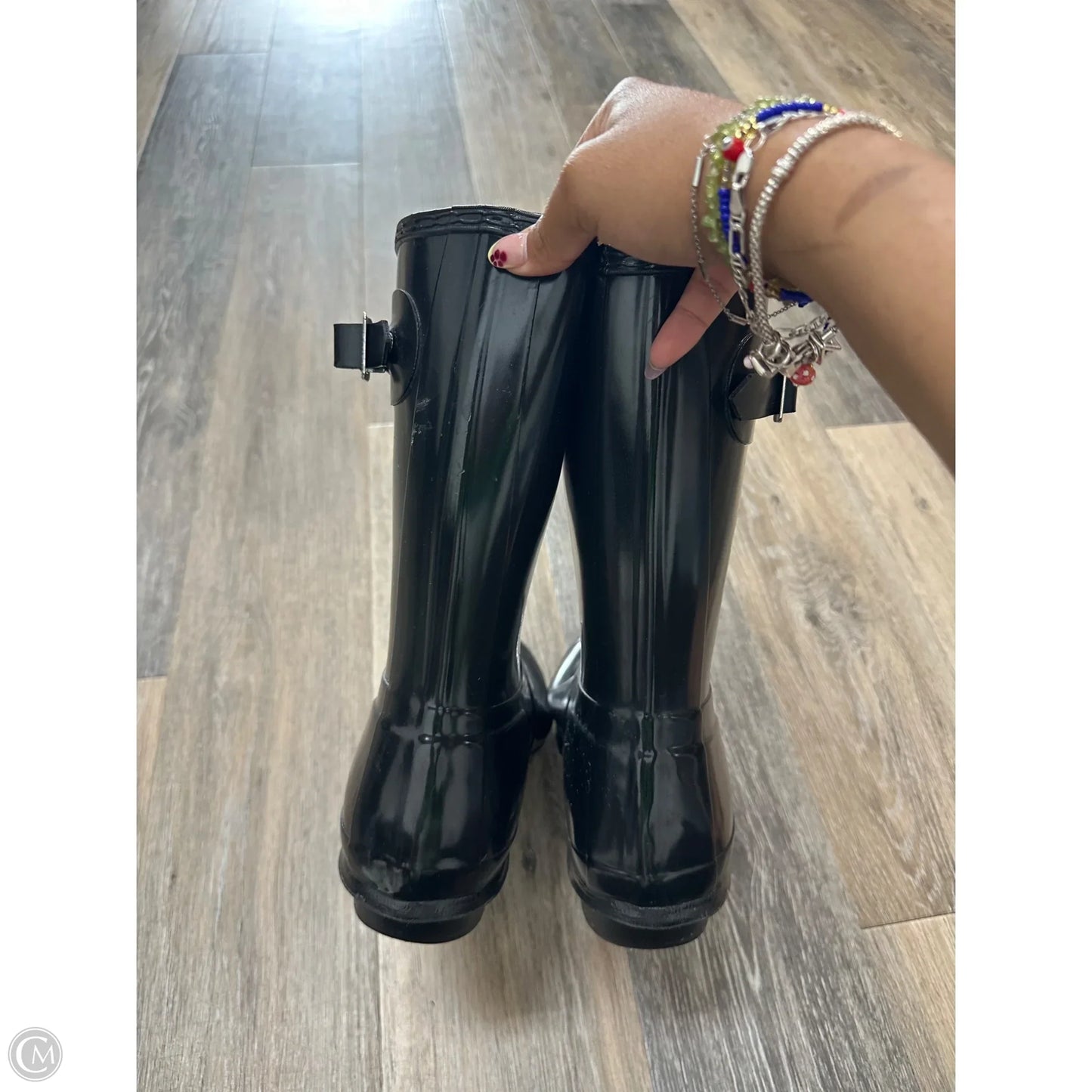 Boots Rain By Hunter In Black, Size: 11