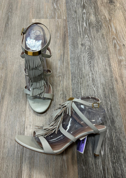 Sandals Luxury Designer By Chloe In Green, Size: 10(fit like 8.5-9)