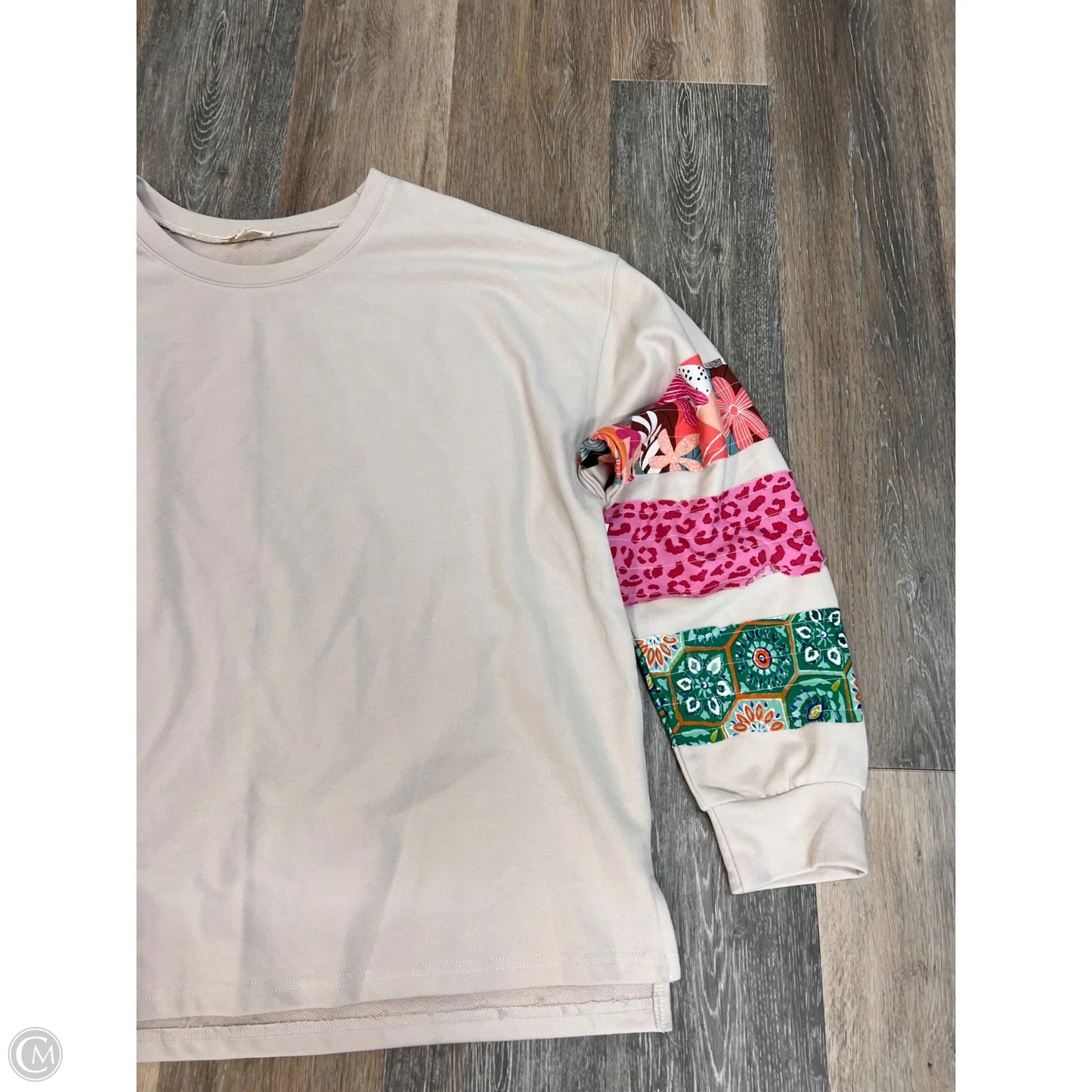 Top Long Sleeve By Easel In Multi-colored, Size: L